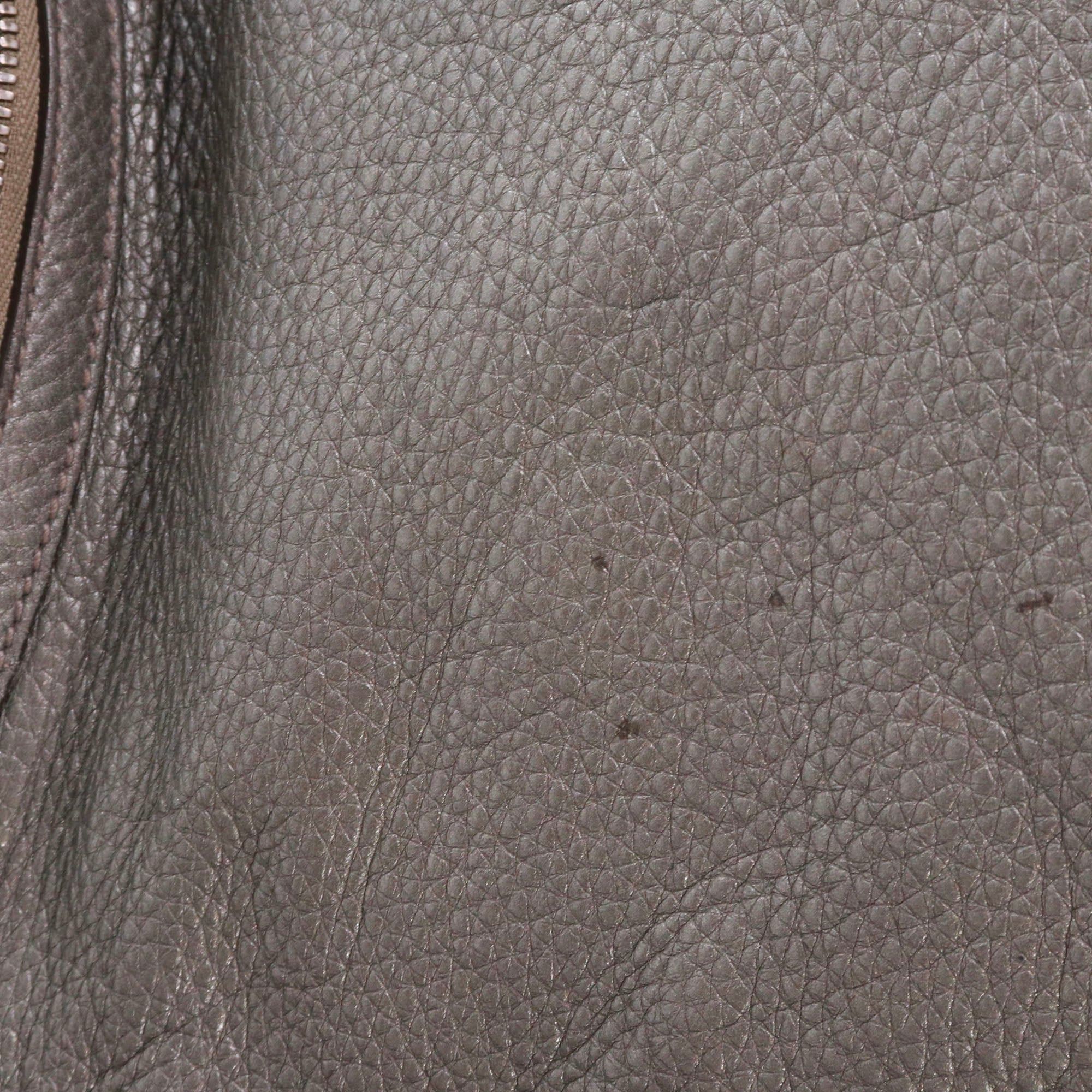 Gucci GUCCI - Gucci Soho tote bag in silver grained leather Size ONE SIZE - 9 Thumbnail
