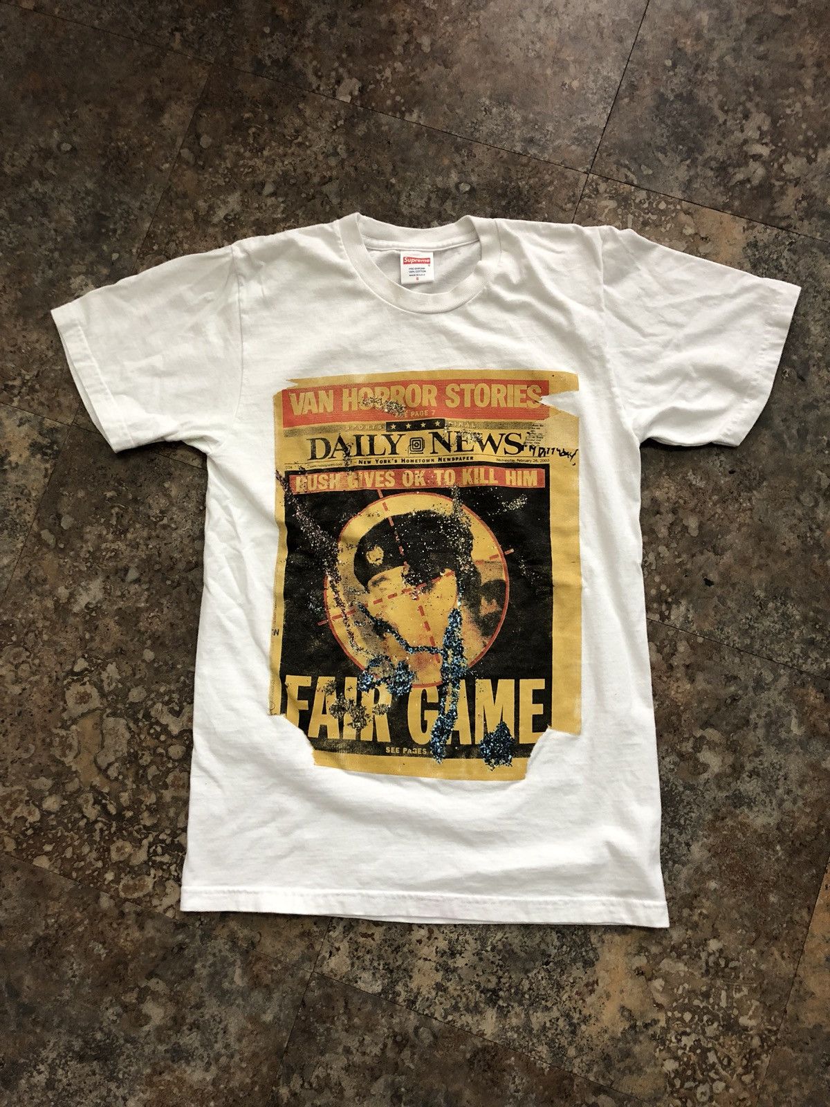 【送料込】 Dash Supreme Snow Grailed | Tee White Stories Horror Van FW16 ミュージシャン
