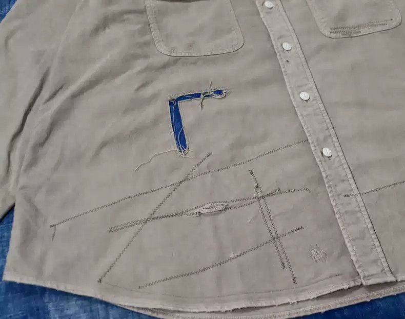 Visvim 20aw Grand River Crash Shirt Damage shirt Patch