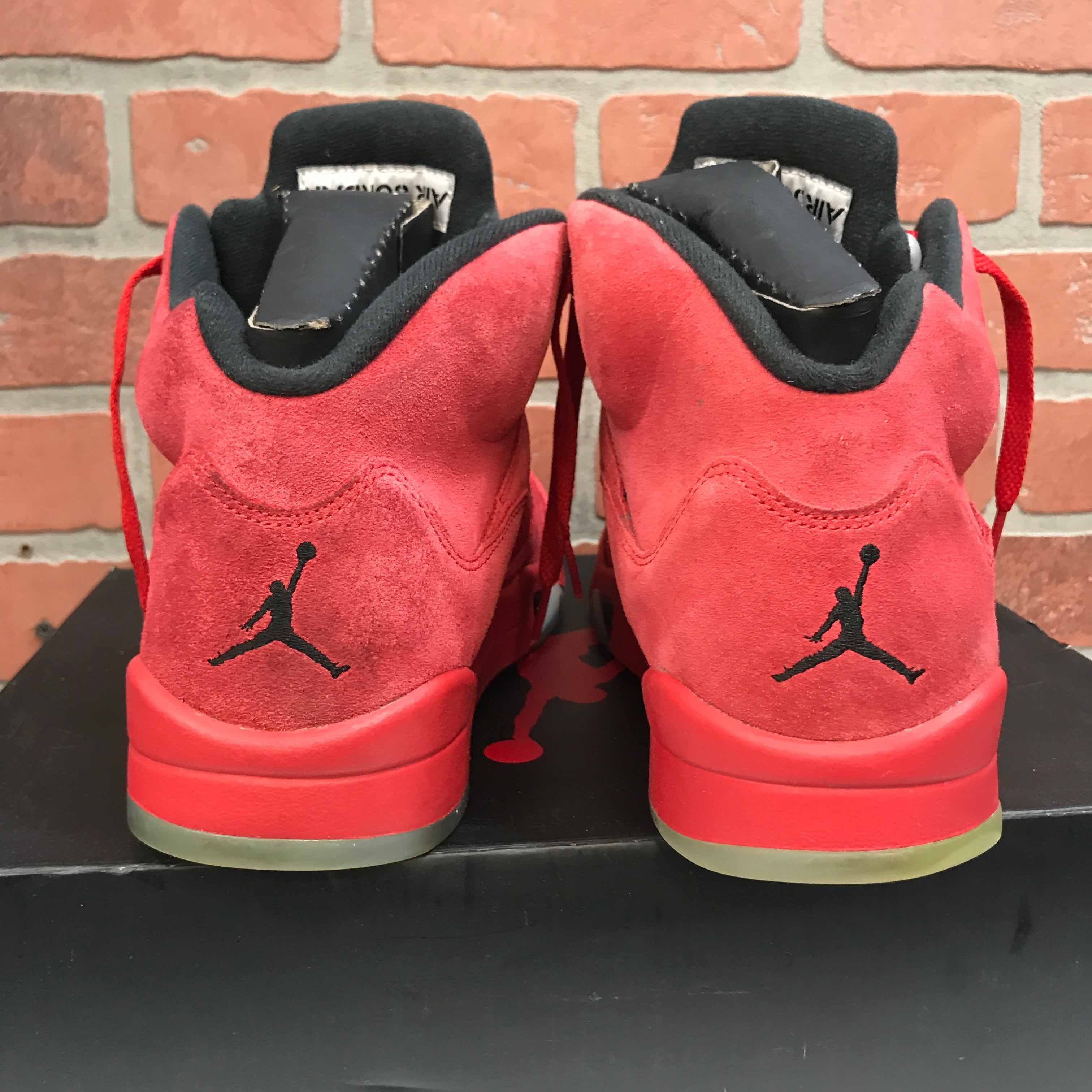 Jordan Brand Air Jordan 5 Retro Red Suede Size US 10.5 / EU 43-44 - 9 Thumbnail