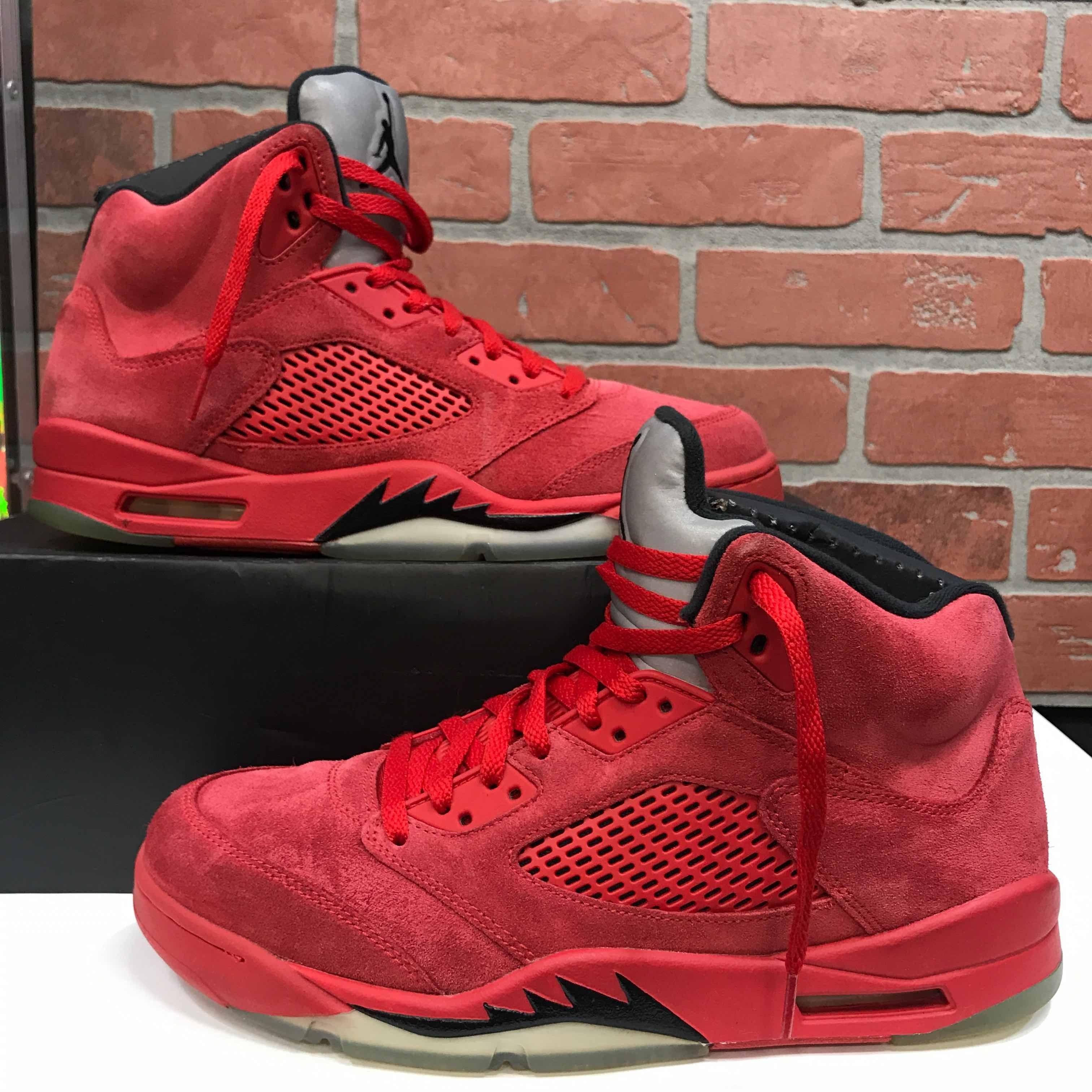 Jordan Brand Air Jordan 5 Retro Red Suede Size US 10.5 / EU 43-44 - 6 Thumbnail