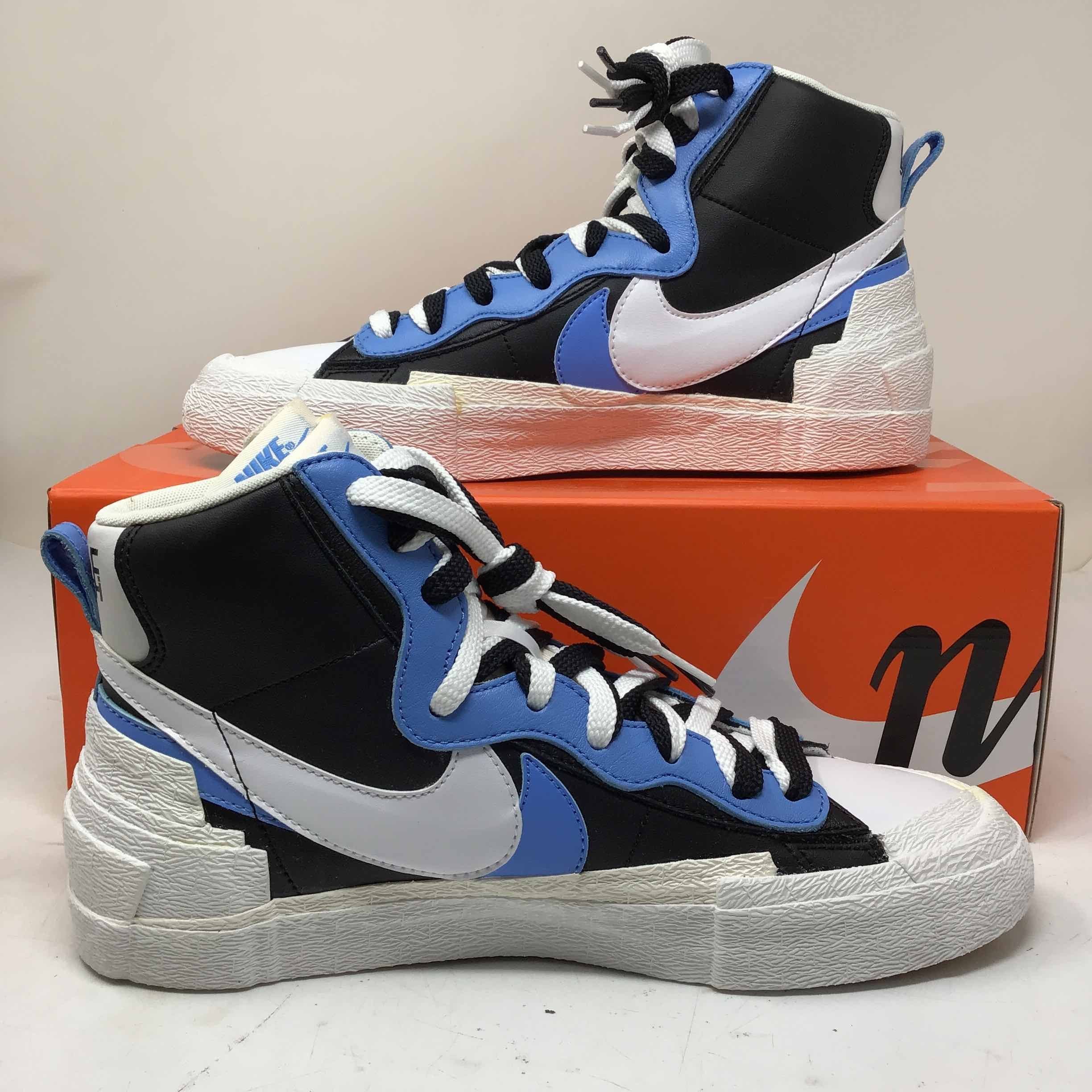 sacai x blazer mid black blue