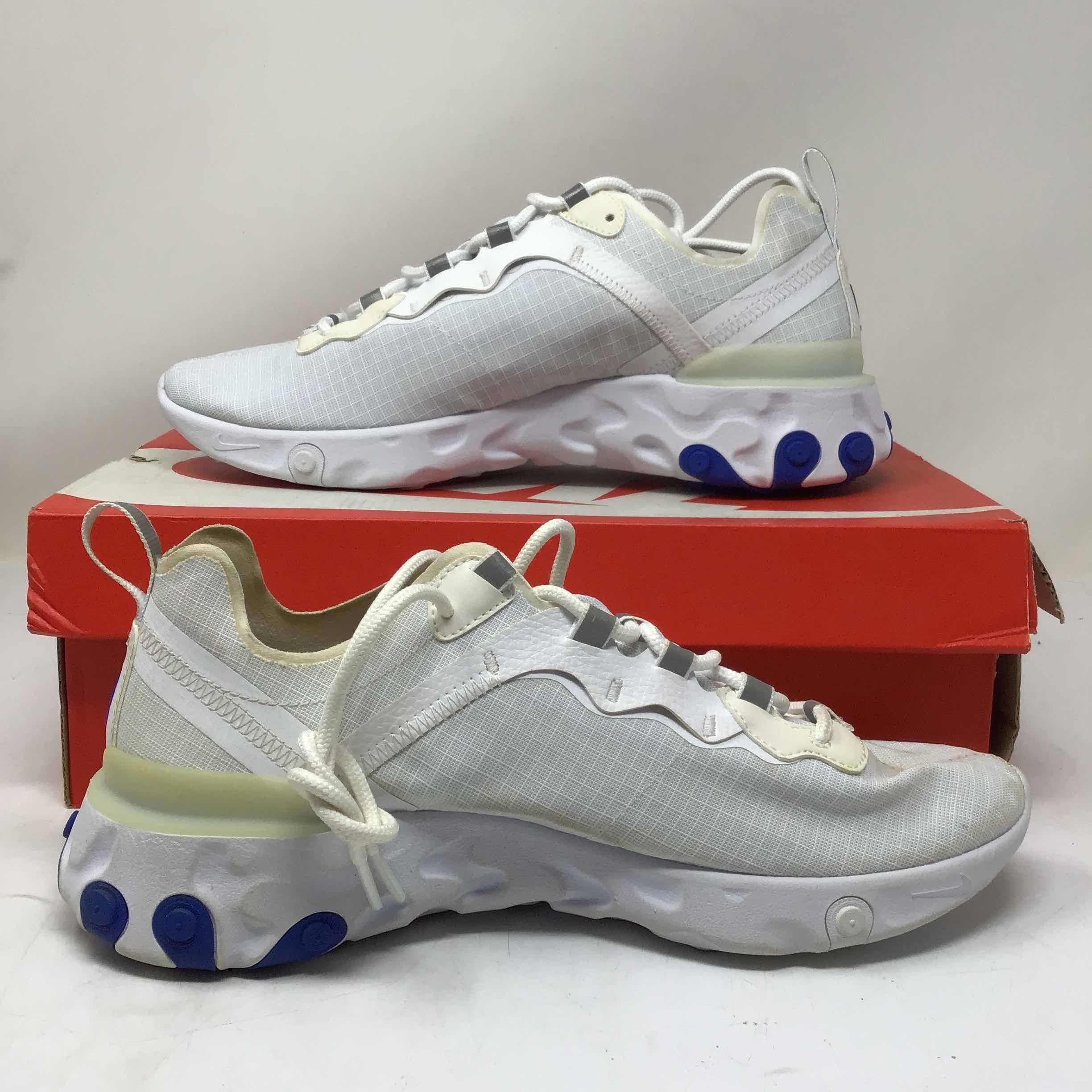 Nike react element 55 white royal red best sale