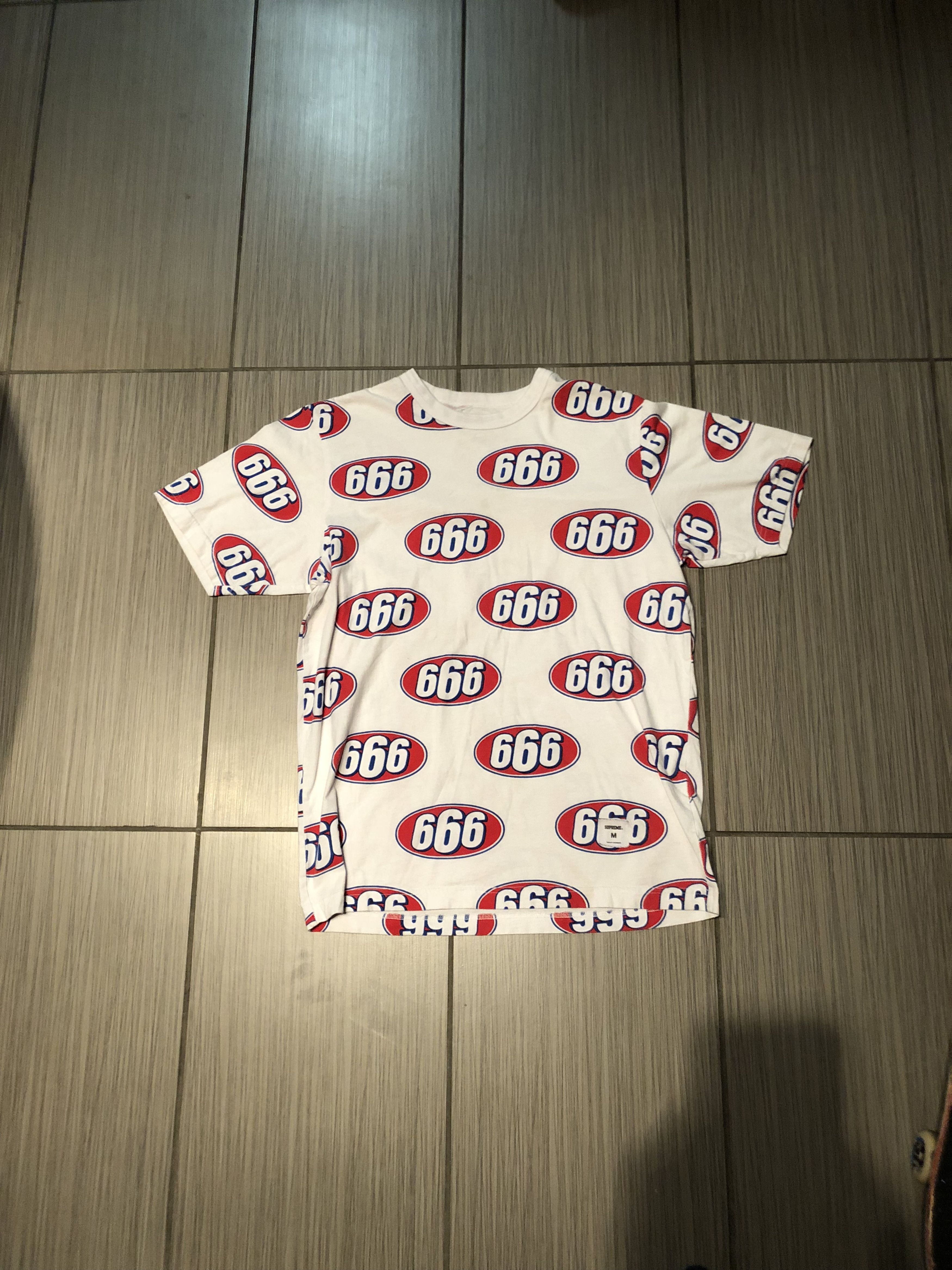 Supreme 666 tee hotsell
