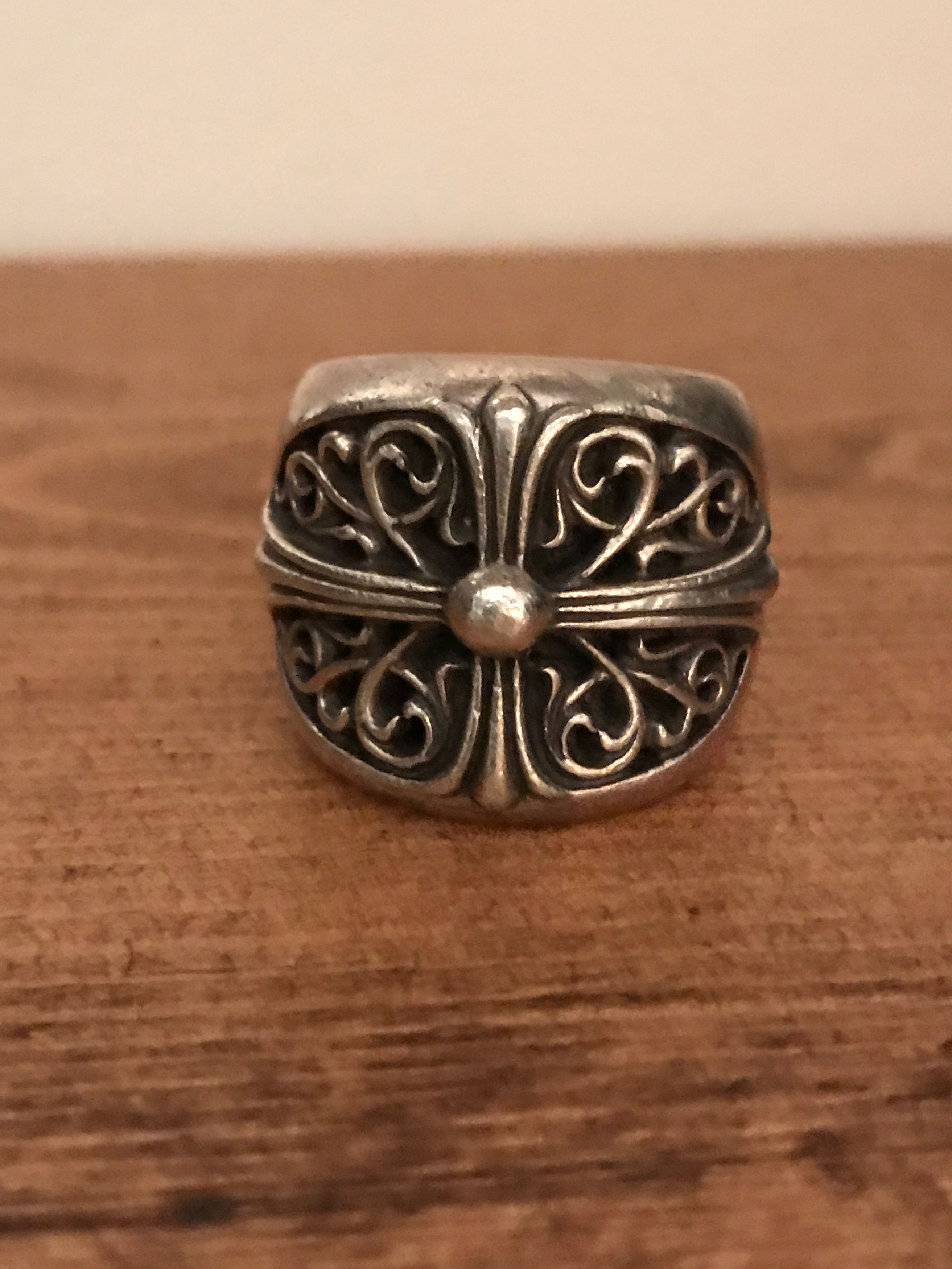 Chrome Hearts Ring Silver Classic Oval Cross | Grailed