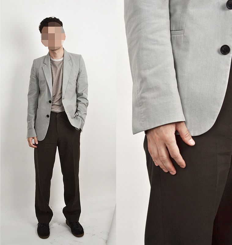Stephan Schneider Stephan Schneider 2010 Fresco Cotton Grey Blazer 2B Jacket Size 36R - 5 Thumbnail