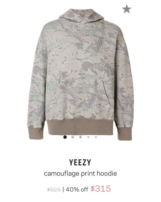 Yeezy season 2025 4 camo hoodie