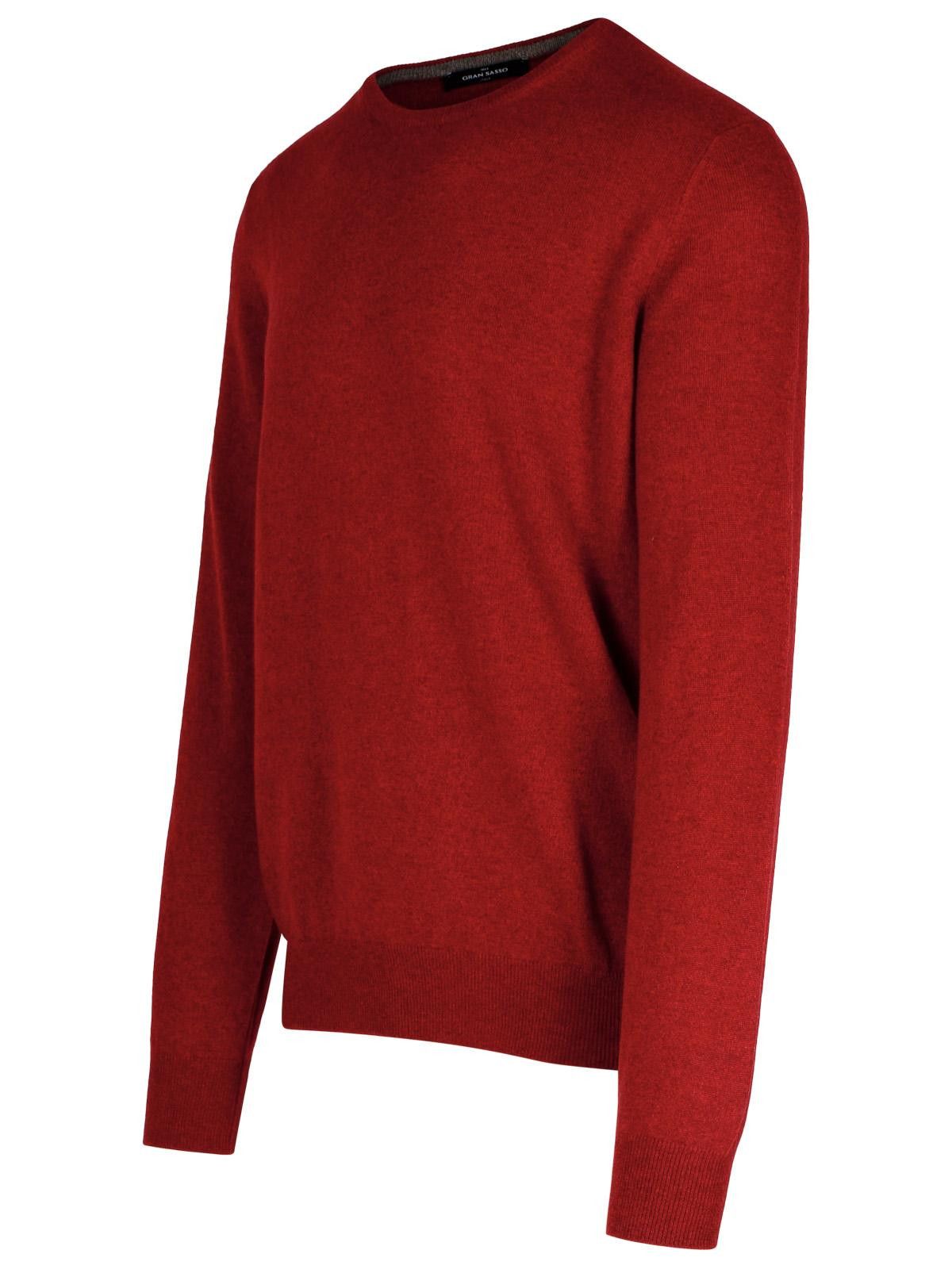 Gran Sasso GRAN SASSO Red Cashmere Sweater Size US M / EU 48-50 / 2 - 2 Thumbnail
