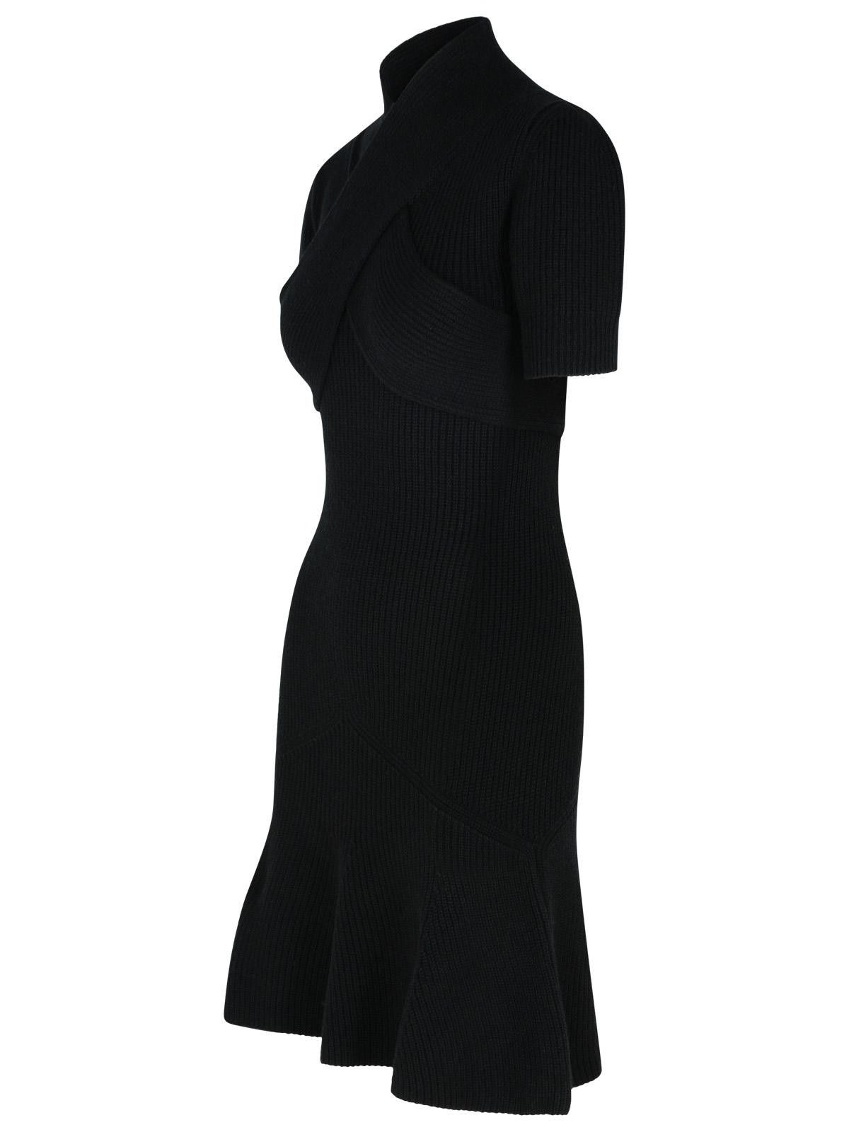 Patou PATOU Black Merino Wool Blend Dress Size M / US 6-8 / IT 42-44 - 2 Thumbnail