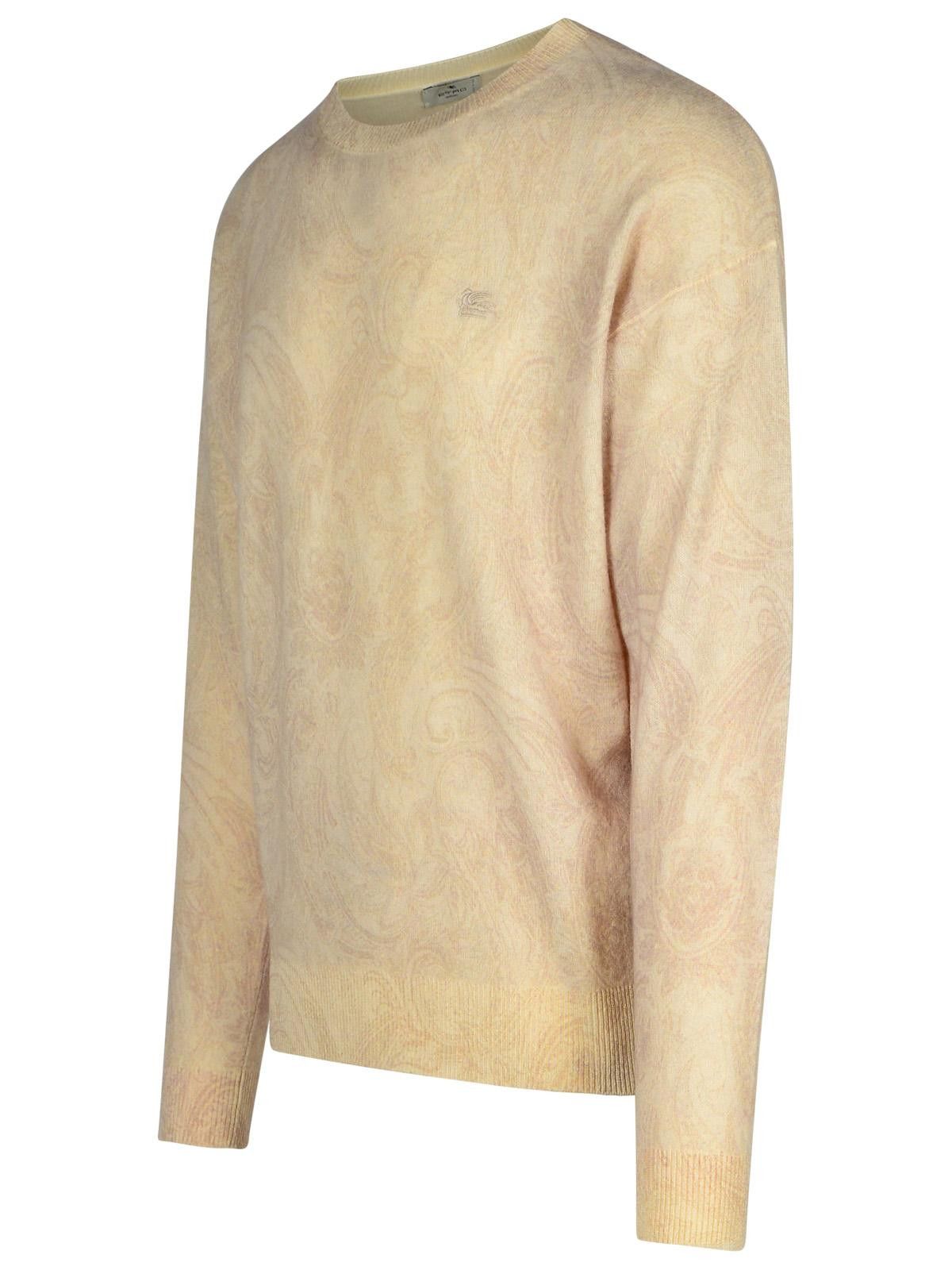 Etro ETRO 'Paisley' Ivory Wool Sweater Size US L / EU 52-54 / 3 - 2 Thumbnail