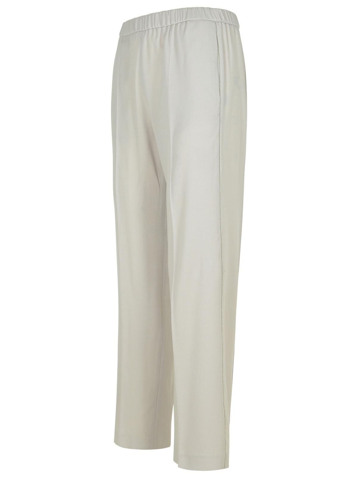 Fabiana Filippi FABIANA FILIPPI Grey Virgin Wool Trousers Size 28" / US 6 / IT 42 - 2 Thumbnail