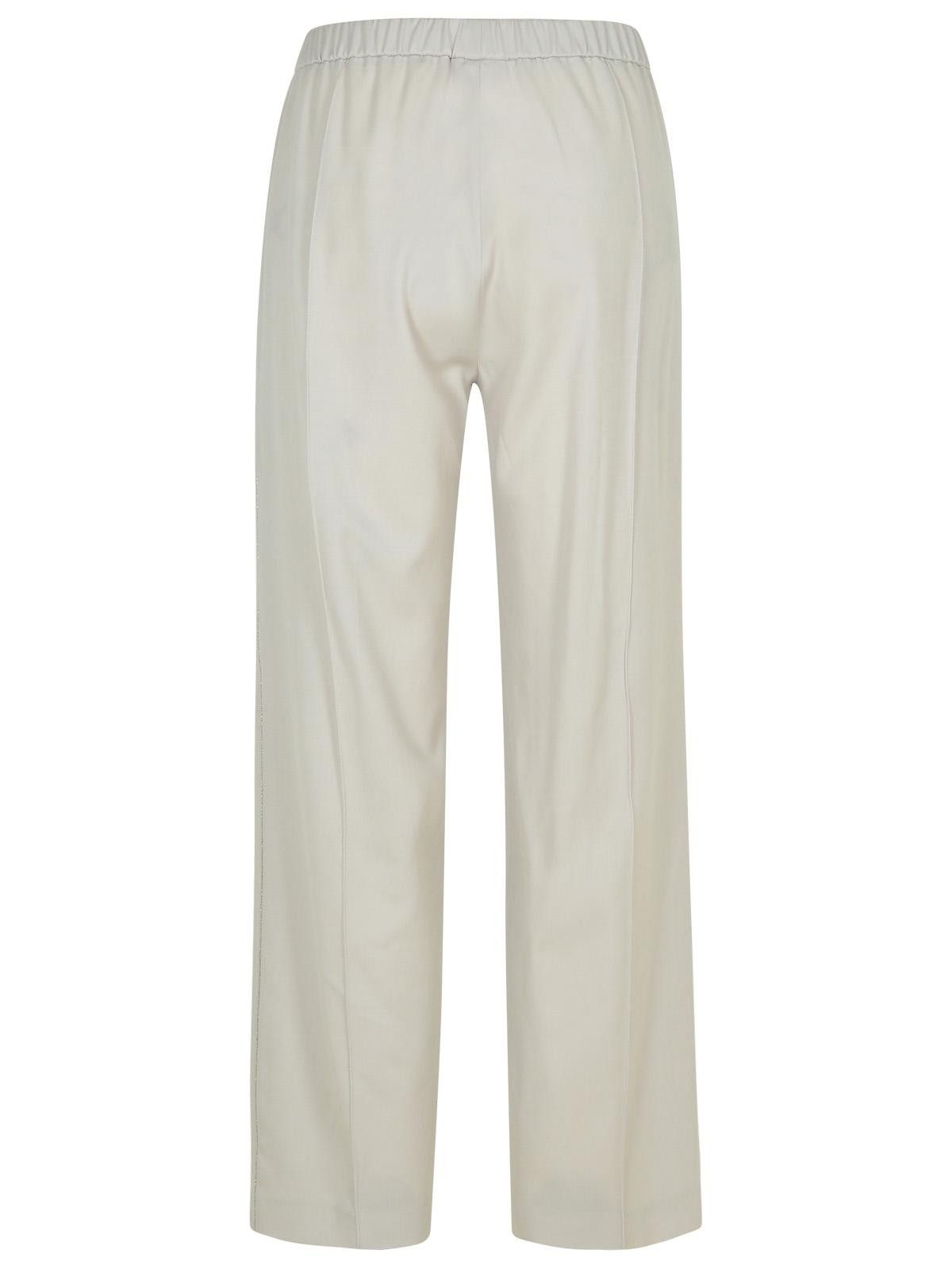 Fabiana Filippi FABIANA FILIPPI Grey Virgin Wool Trousers Size 28" / US 6 / IT 42 - 3 Thumbnail