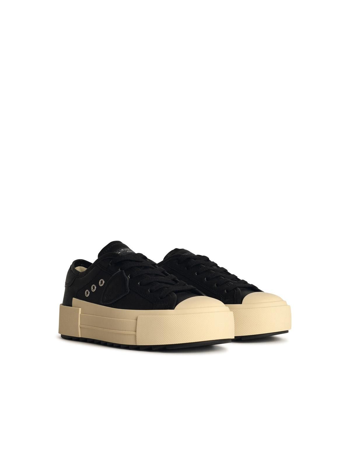 Philippe Model PHILIPPE MODEL 'Paris' Black Leather Sneakers Size US 6 / IT 36 - 2 Thumbnail