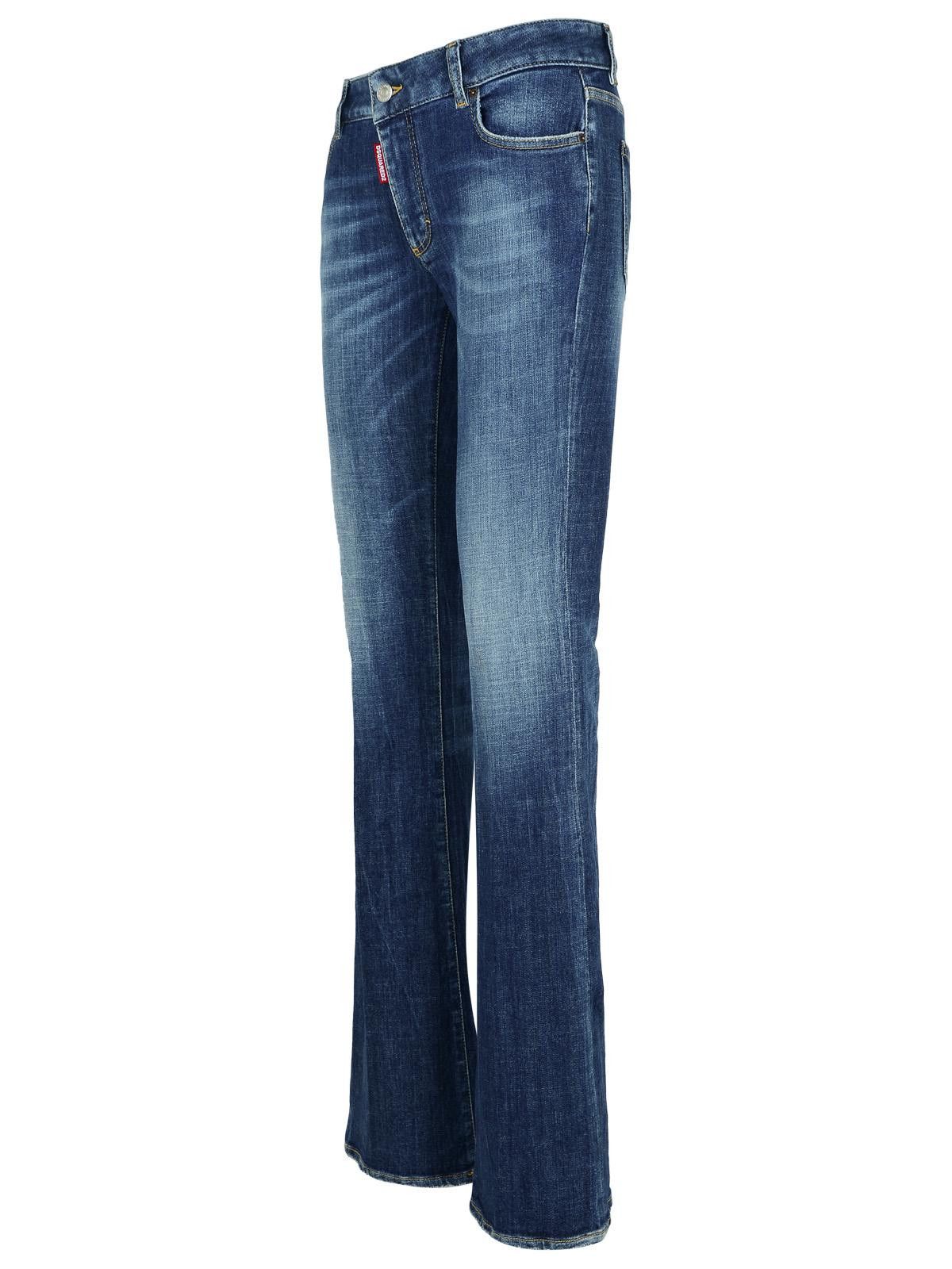 Dsquared2 DSQUARED2 'Flare' Navy Denim Jeans Size 28" / US 6 / IT 42 - 2 Thumbnail
