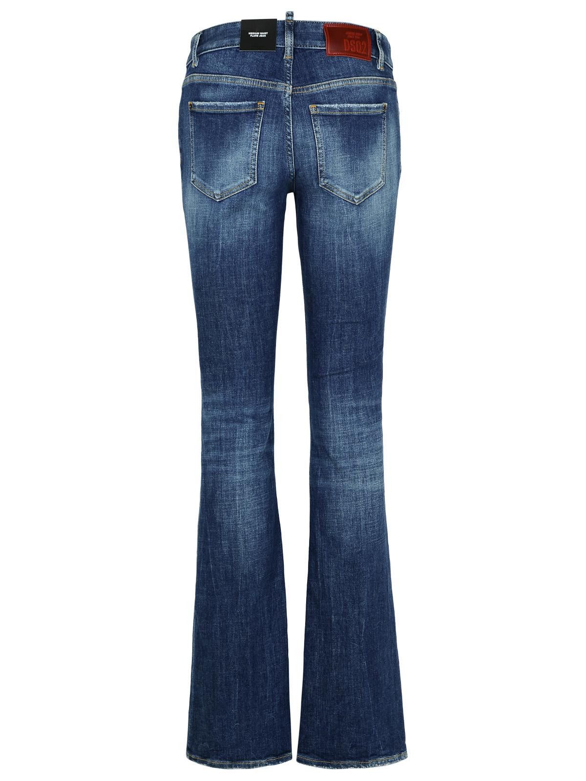 Dsquared2 DSQUARED2 'Flare' Navy Denim Jeans Size 28" / US 6 / IT 42 - 3 Thumbnail