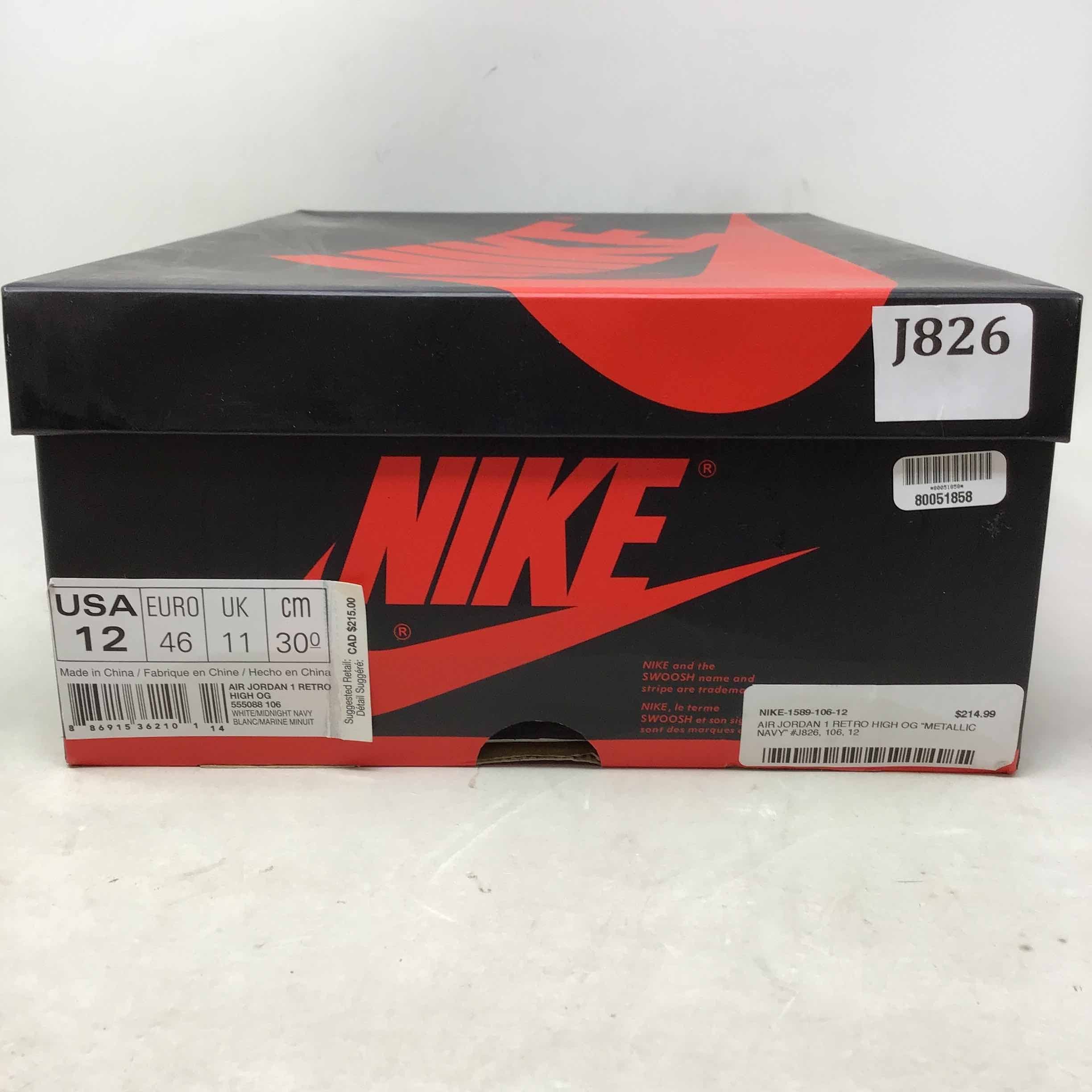 Air Jordan Retro High OG Metallic Navy