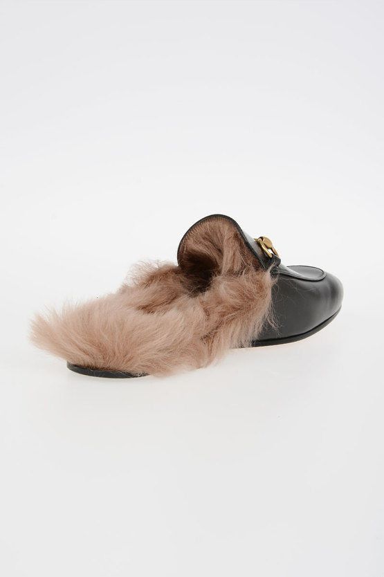 Gucci Leather Slipper with Fur Lining Size US 6.5 / EU 39-40 - 2 Thumbnail