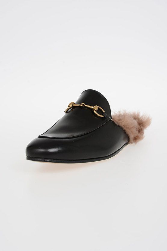 Gucci Leather Slipper with Fur Lining Size US 6.5 / EU 39-40 - 3 Thumbnail