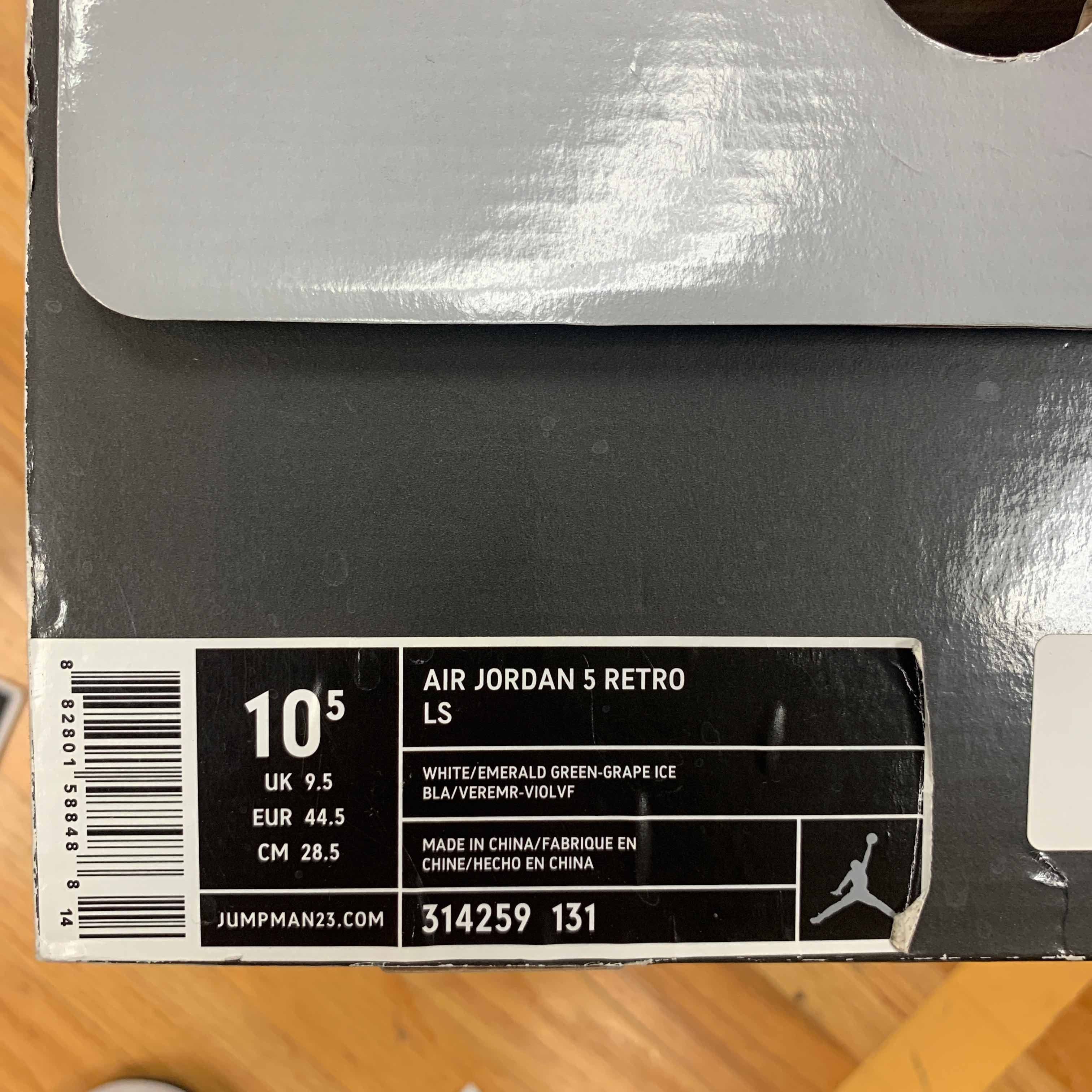 Air Jordan 5 Retro LS Grape 2006