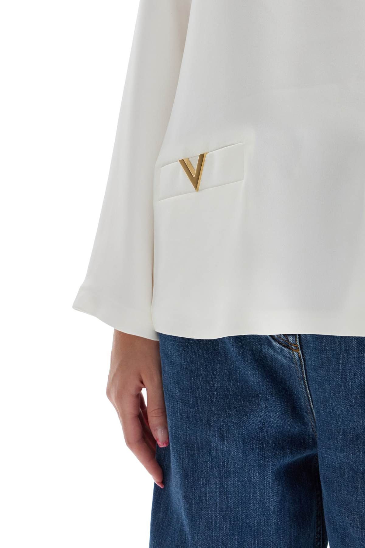 Valentino VALENTINO GARAVANI "Cady Couture Crepe Size S / US 4 / IT 40 - 4 Thumbnail
