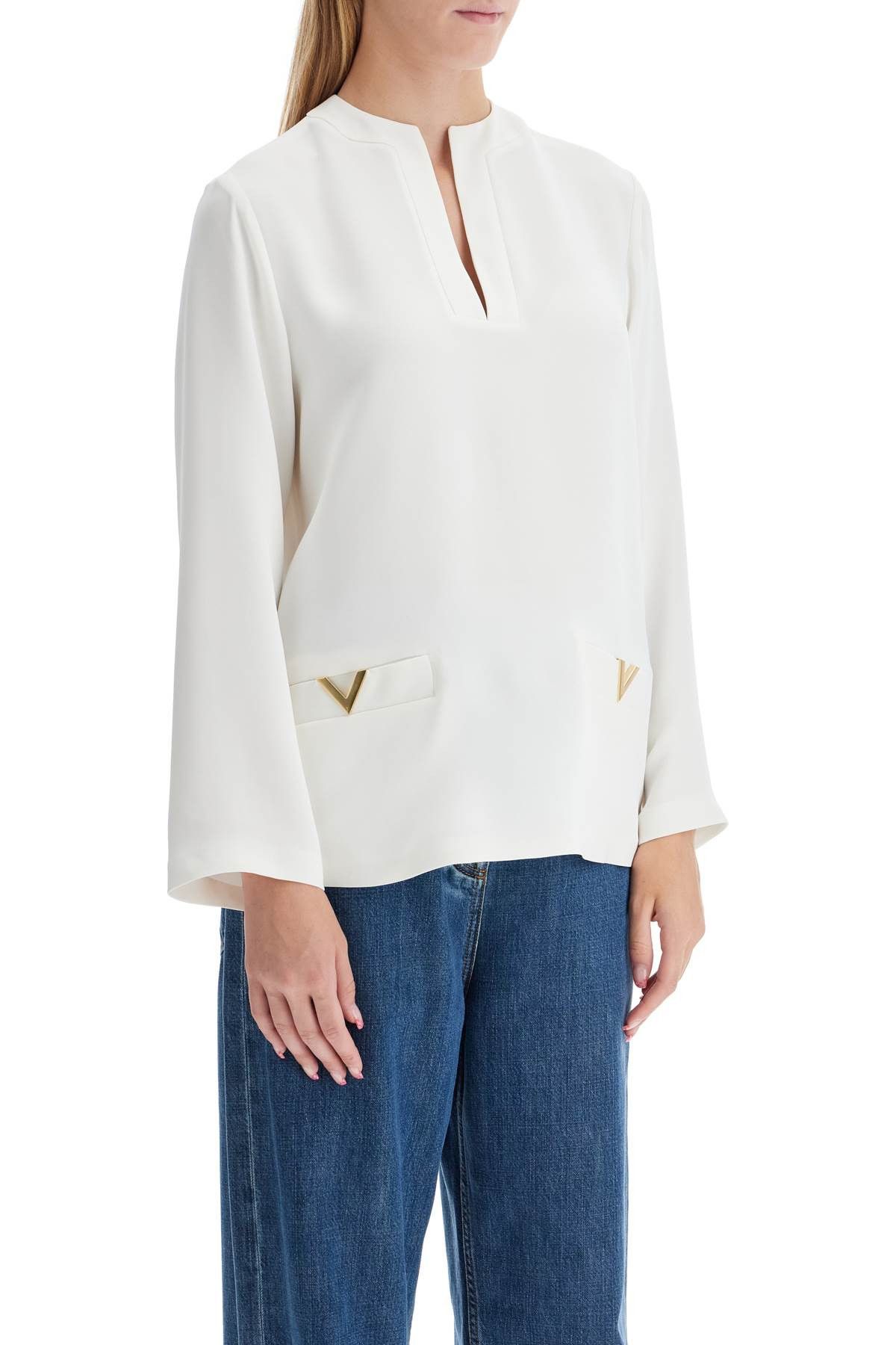 Valentino VALENTINO GARAVANI "Cady Couture Crepe Size S / US 4 / IT 40 - 2 Thumbnail