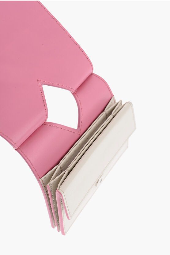 Maison Margiela MM6 Leather Neck Wallet in pink Size ONE SIZE - 3 Thumbnail