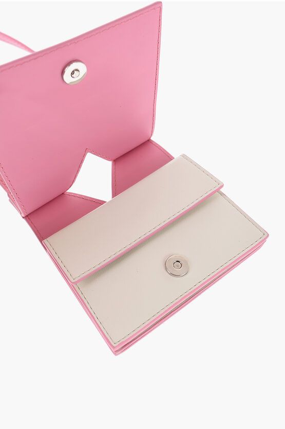 Maison Margiela MM6 Leather Neck Wallet in pink Size ONE SIZE - 4 Thumbnail
