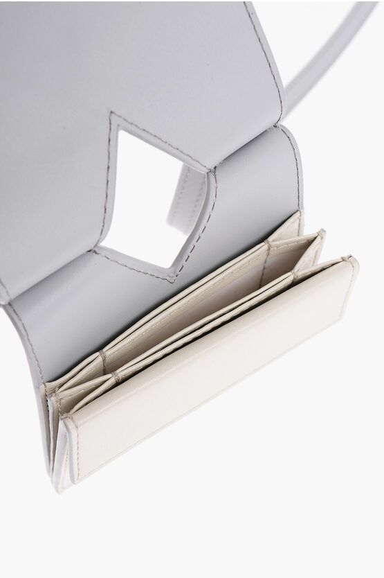 Maison Margiela MM6 Leather Neck Wallet in grey Size ONE SIZE - 4 Thumbnail
