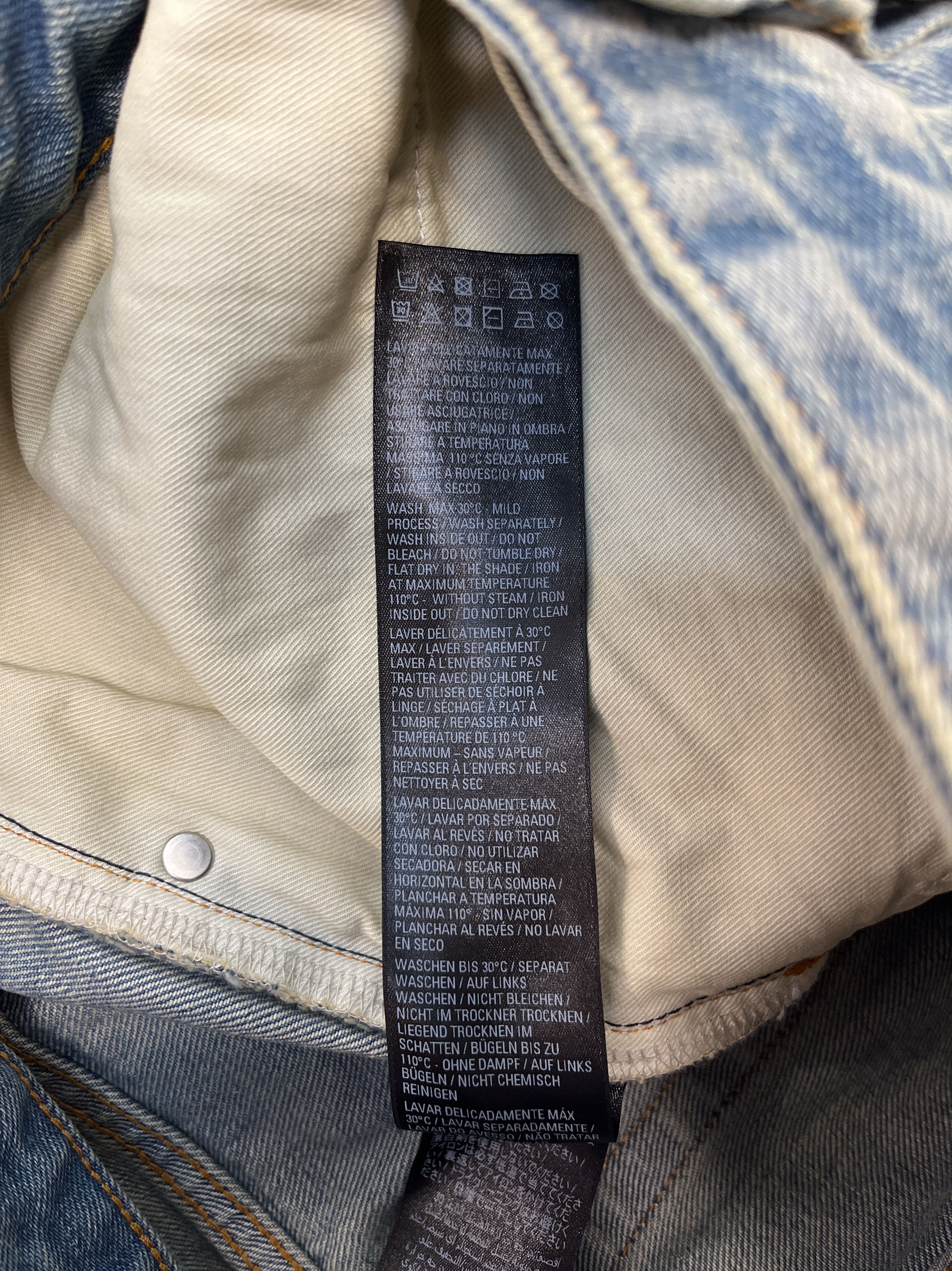 Balenciaga Washed Baggy Jeans Size US 32 / EU 48 - 7 Thumbnail