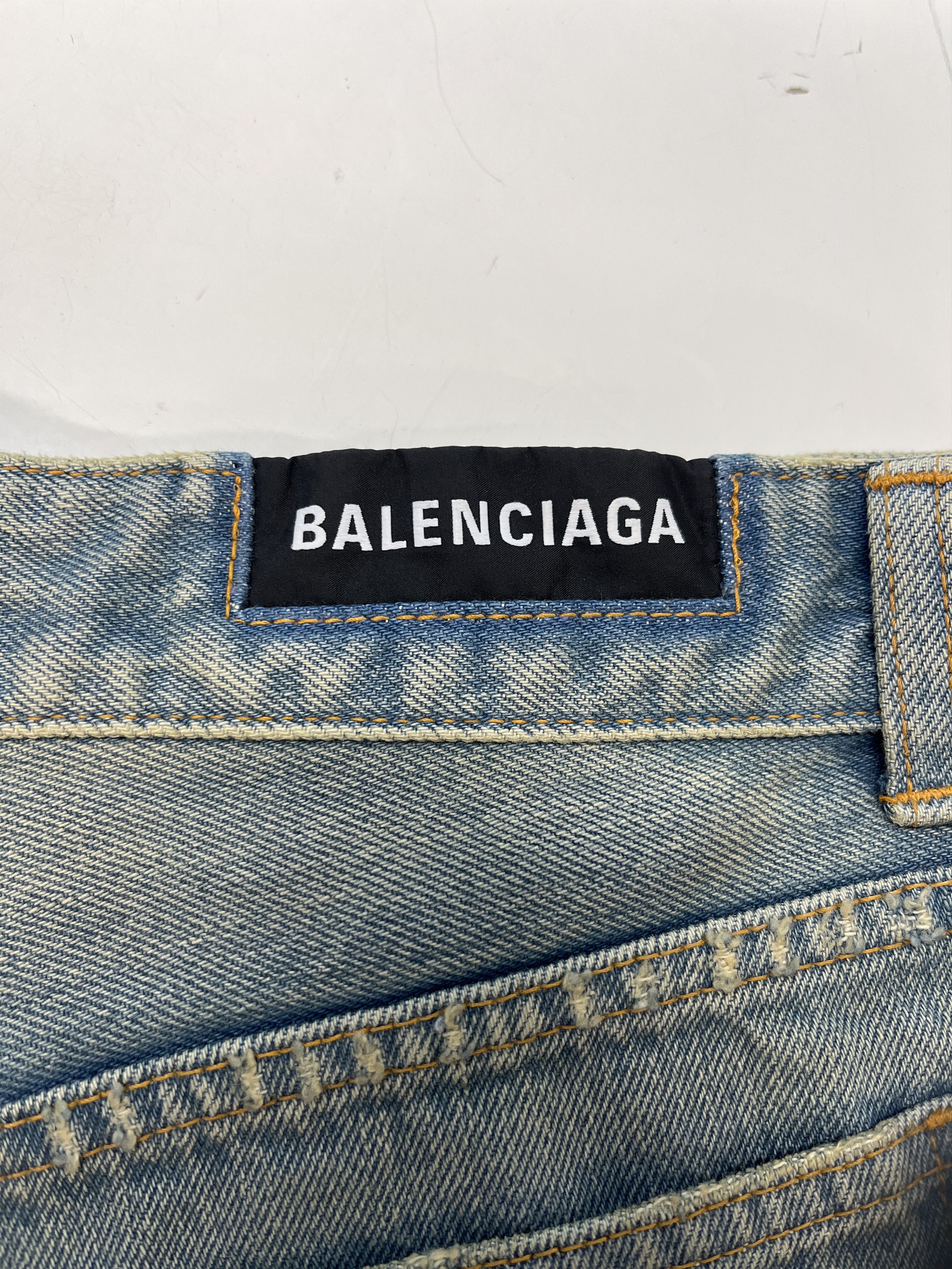 Balenciaga Washed Baggy Jeans Size US 32 / EU 48 - 4 Thumbnail