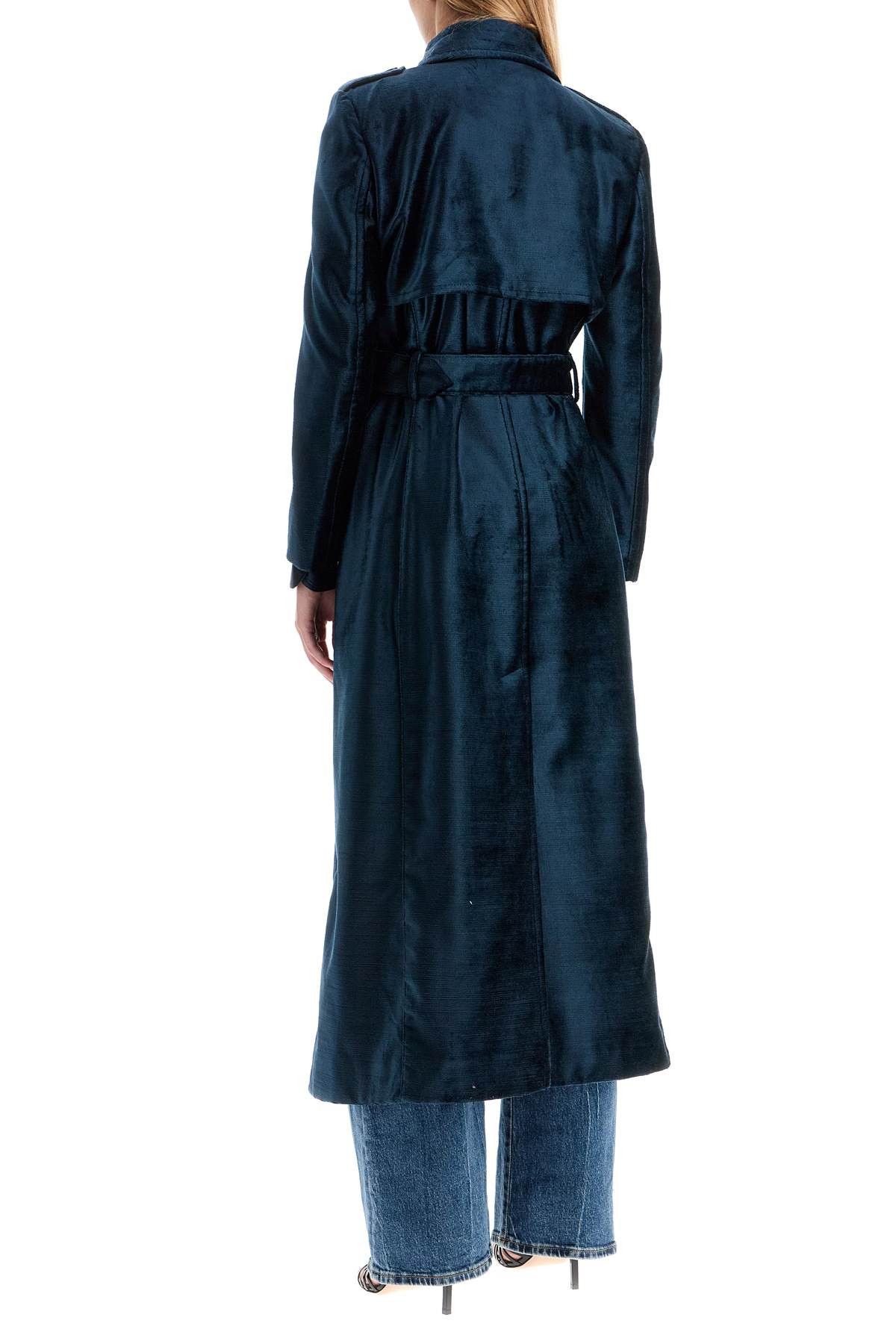 Tom Ford TOM FORD Double-Breasted Velvet Coat With Flame Size S / US 4 / IT 40 - 3 Thumbnail