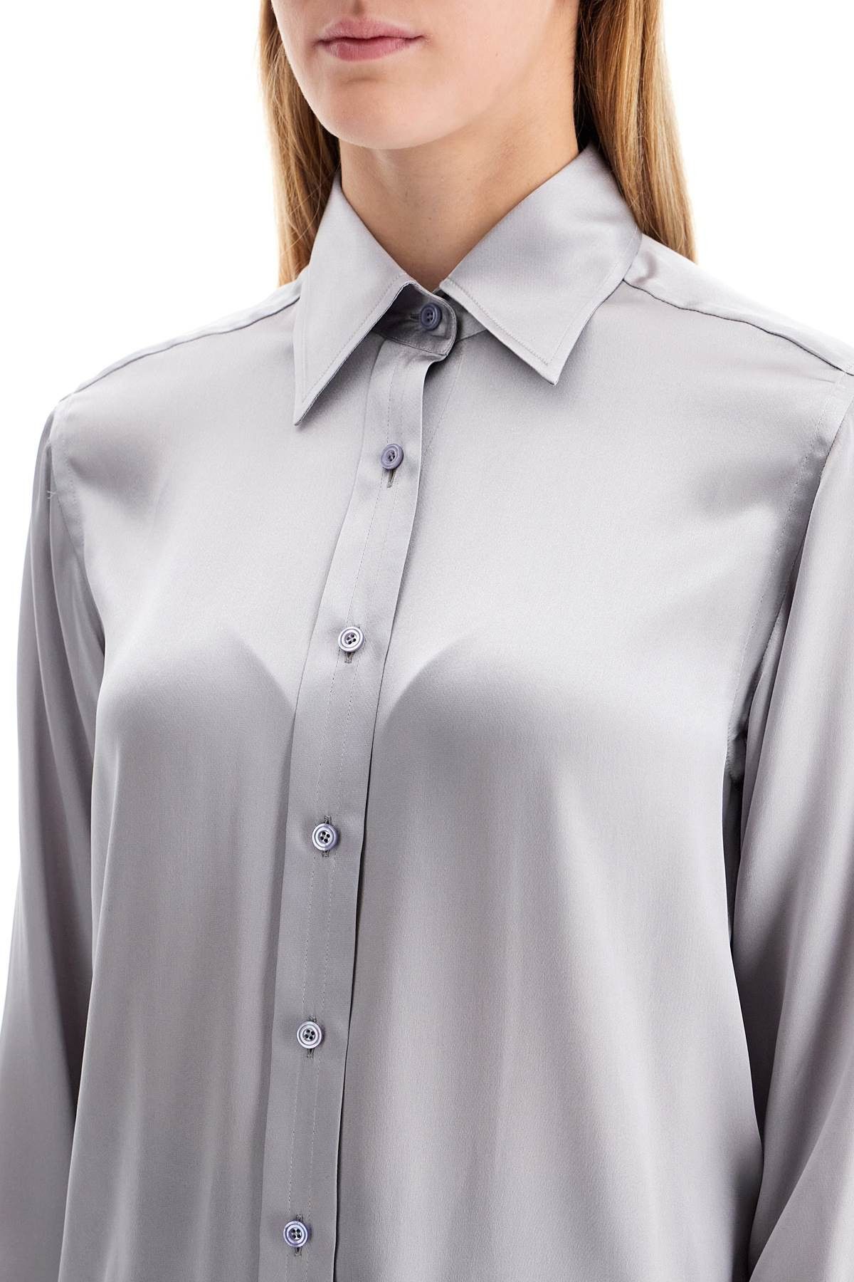 Tom Ford TOM FORD Silk Satin Shirt For Women Size S / US 4 / IT 40 - 4 Thumbnail