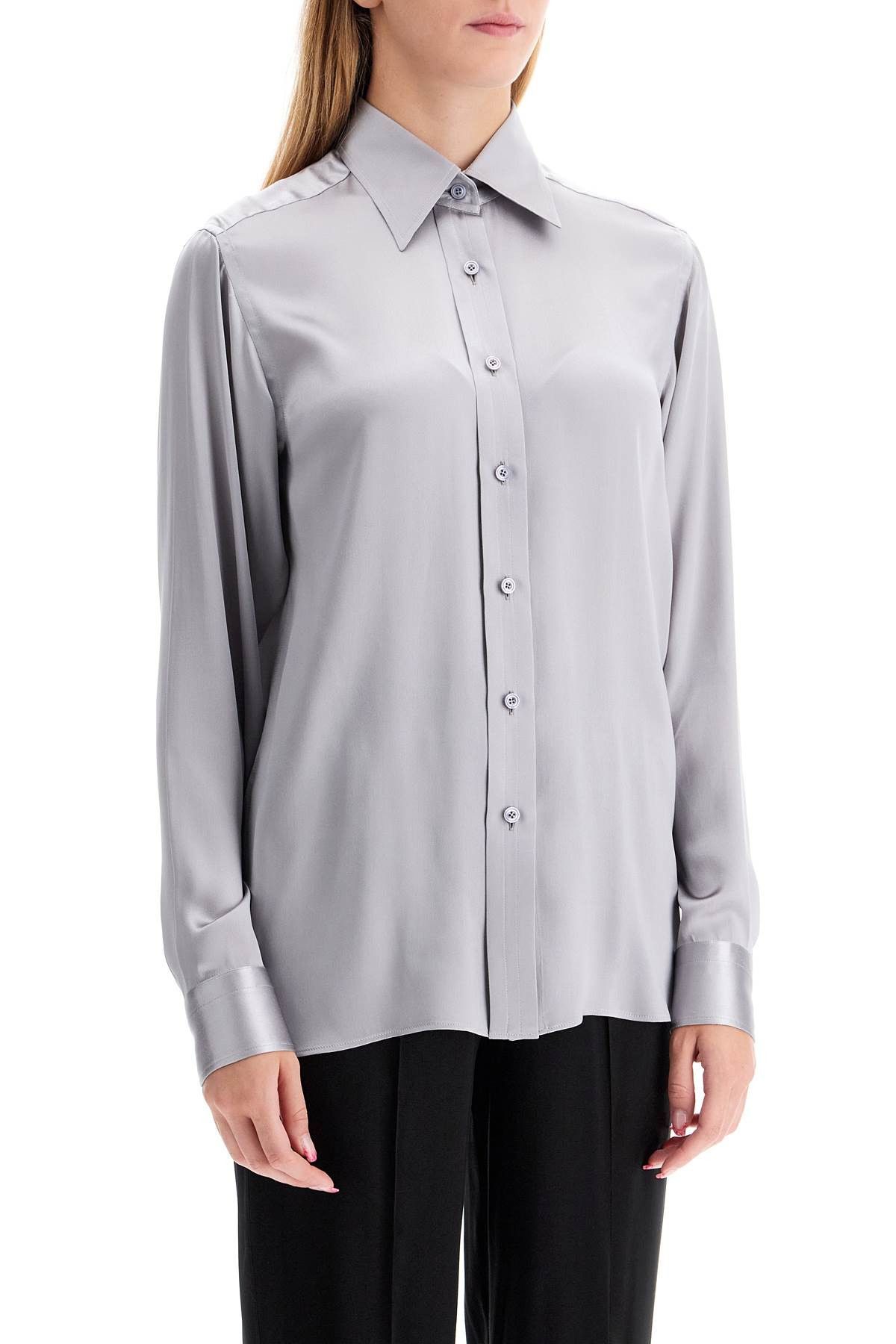 Tom Ford TOM FORD Silk Satin Shirt For Women Size S / US 4 / IT 40 - 2 Thumbnail