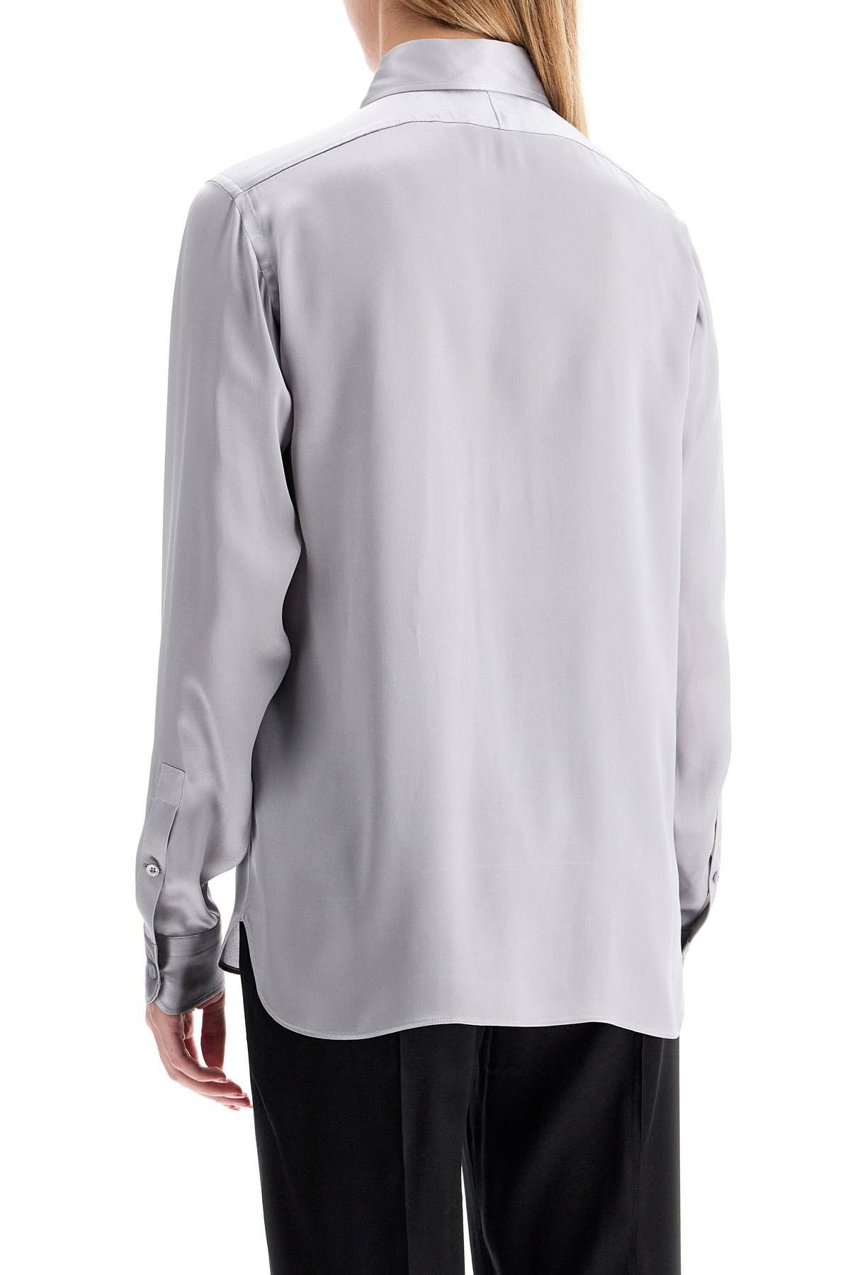 Tom Ford TOM FORD Silk Satin Shirt For Women Size S / US 4 / IT 40 - 3 Thumbnail
