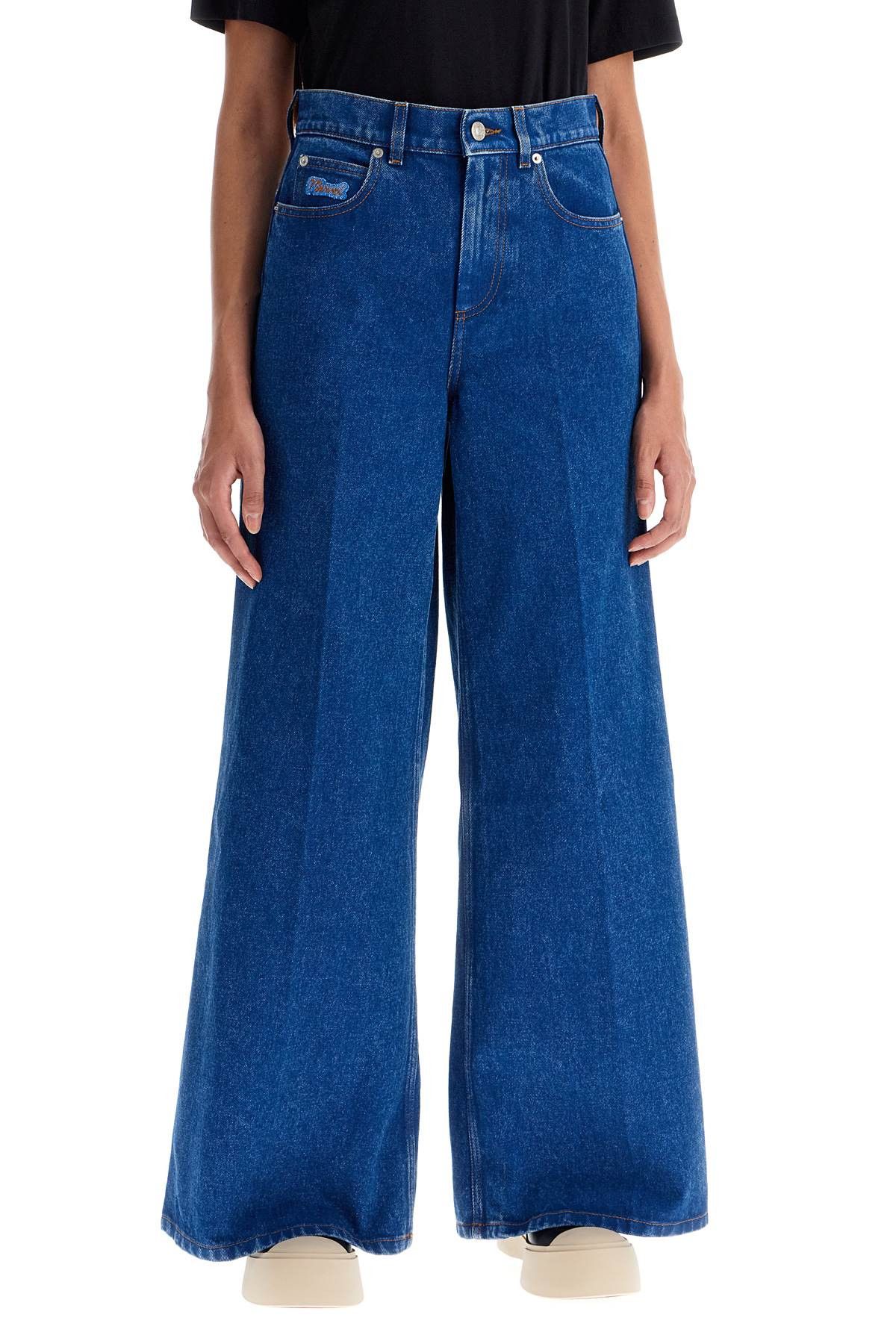 Marni MARNI Wide Flared Leg Jeans With A Size 27" / US 4 / IT 40 - 2 Thumbnail