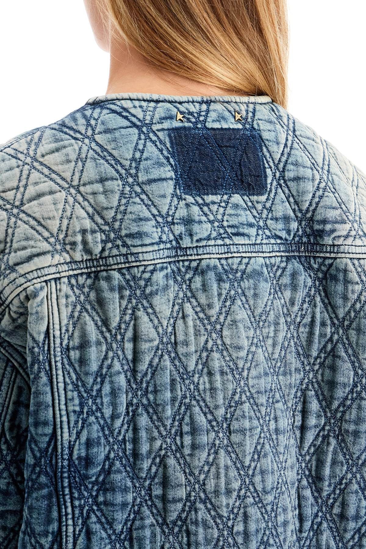 Golden Goose GOLDEN GOOSE Quilted Denim Jacket Size S / US 4 / IT 40 - 4 Thumbnail