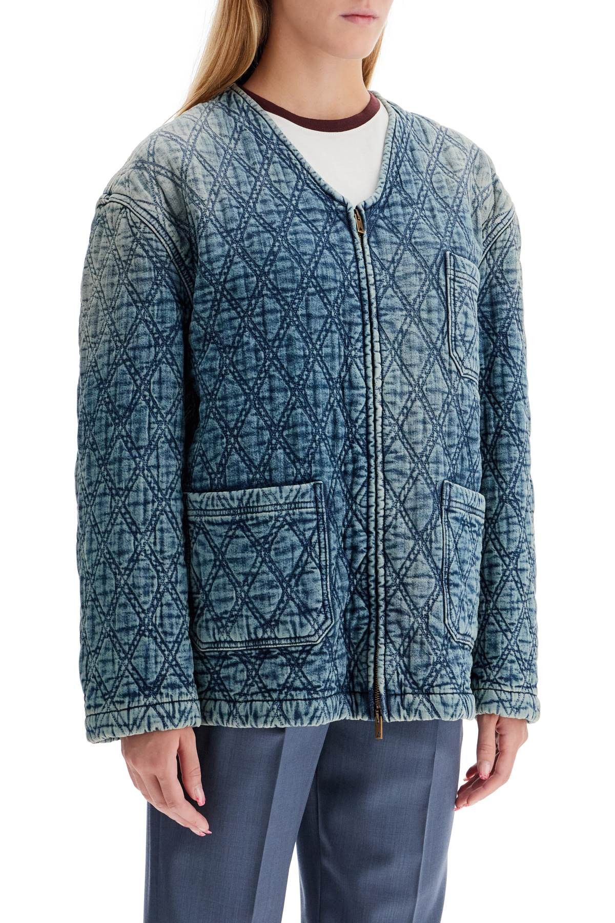 Golden Goose GOLDEN GOOSE Quilted Denim Jacket Size S / US 4 / IT 40 - 2 Thumbnail