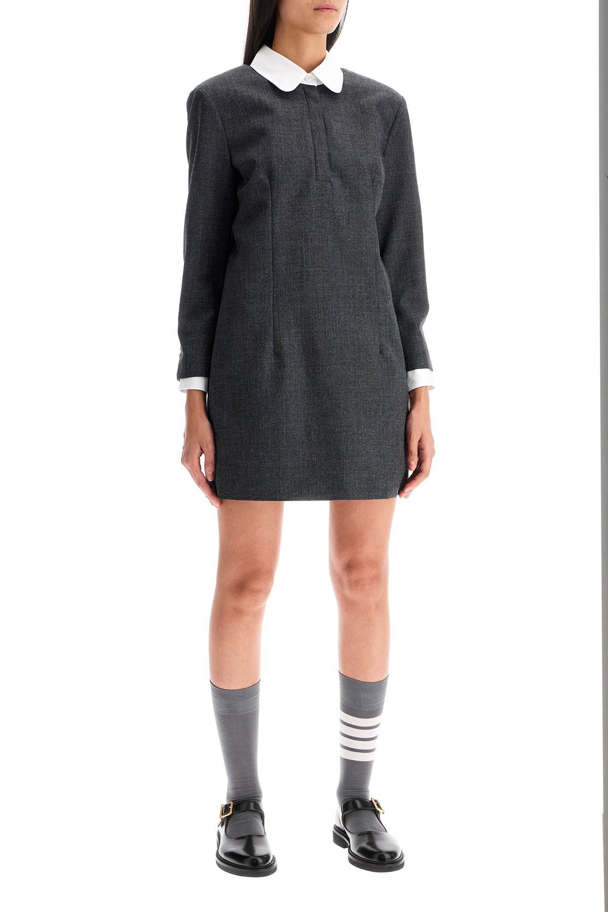 Thom Browne THOM BROWNE Mini Wool Sheath Dress In Tube Style Size S / US 4 / IT 40 - 2 Thumbnail