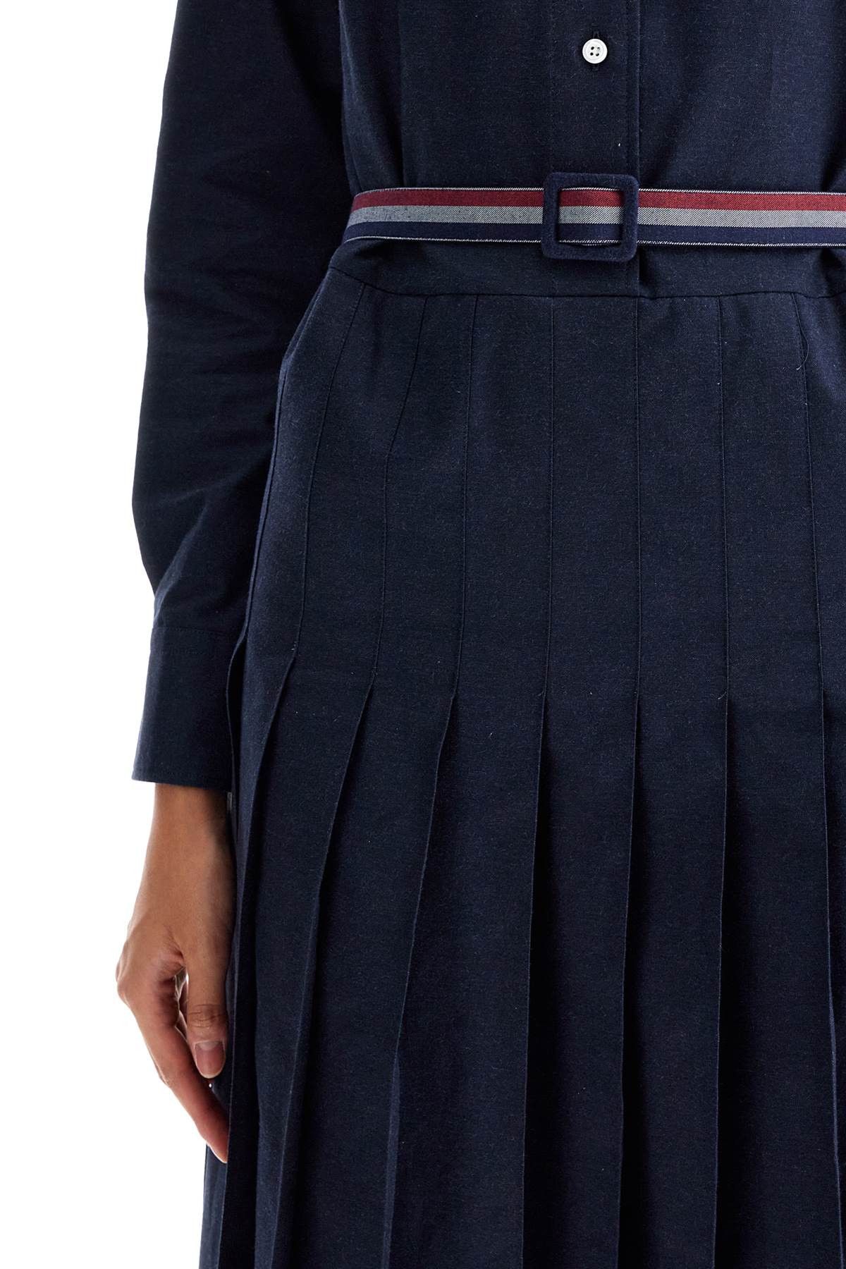 Thom Browne THOM BROWNE Midi Shirt Dress With Belt Size S / US 4 / IT 40 - 4 Thumbnail