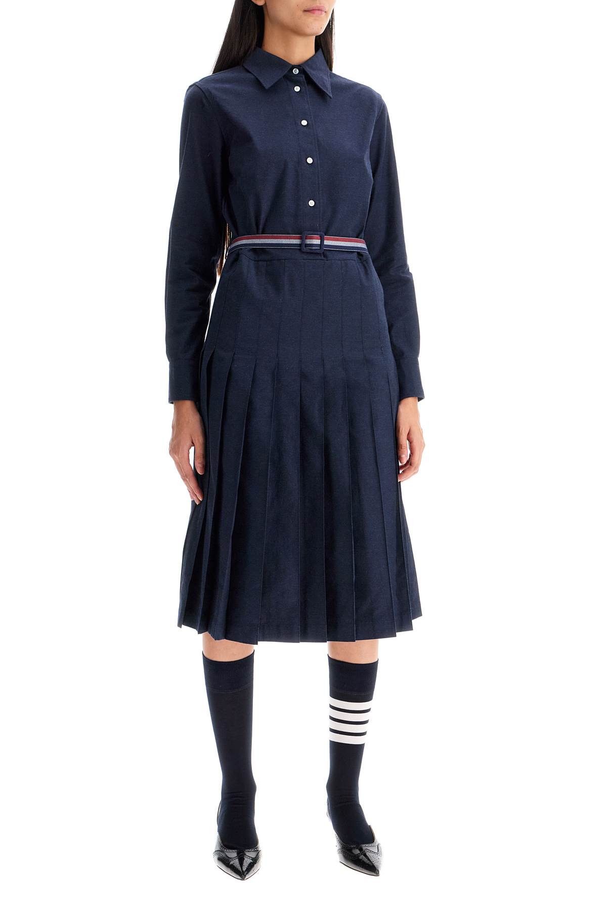 Thom Browne THOM BROWNE Midi Shirt Dress With Belt Size S / US 4 / IT 40 - 2 Thumbnail