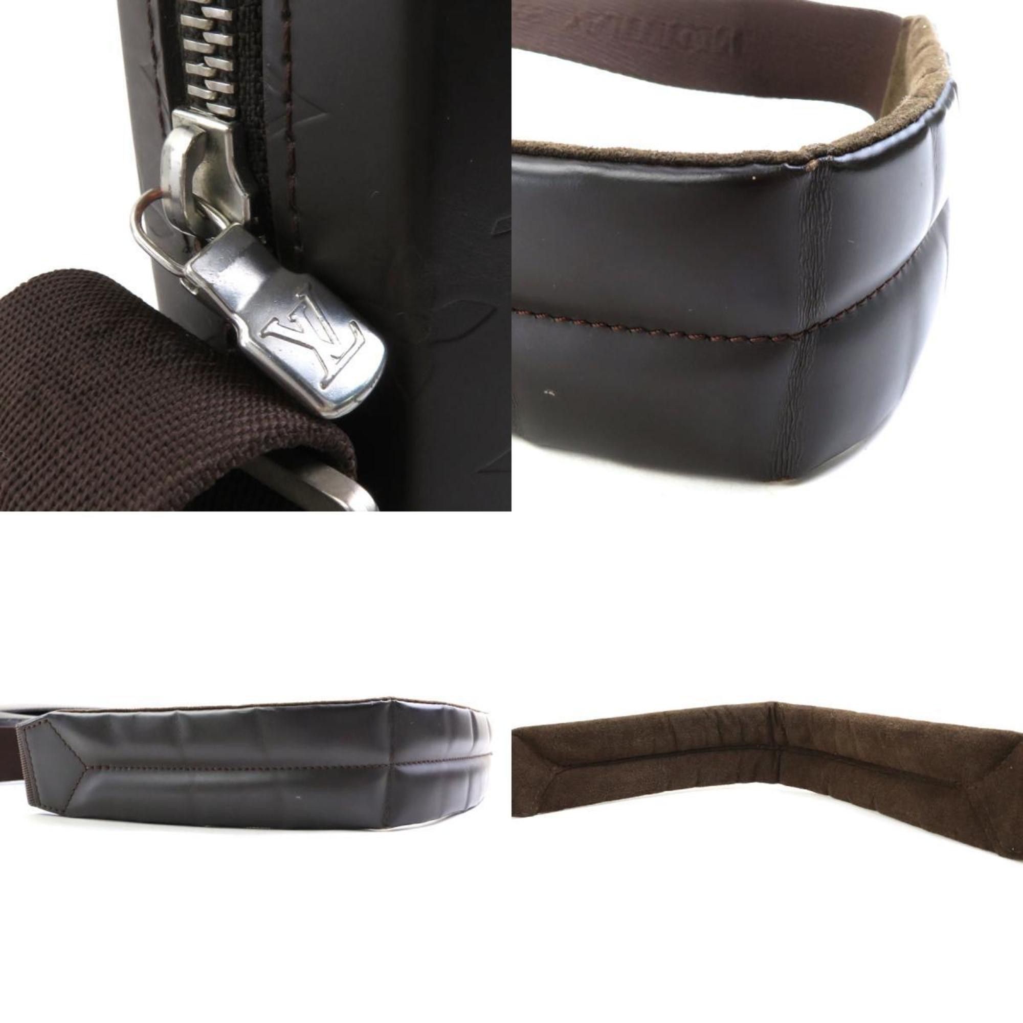 Louis Vuitton Louis Vuitton Shoulder Bag Monogram Glace Bobby Leather Dark Brown Silver Men's M46520 e58874a Size ONE SIZE - 4 Thumbnail