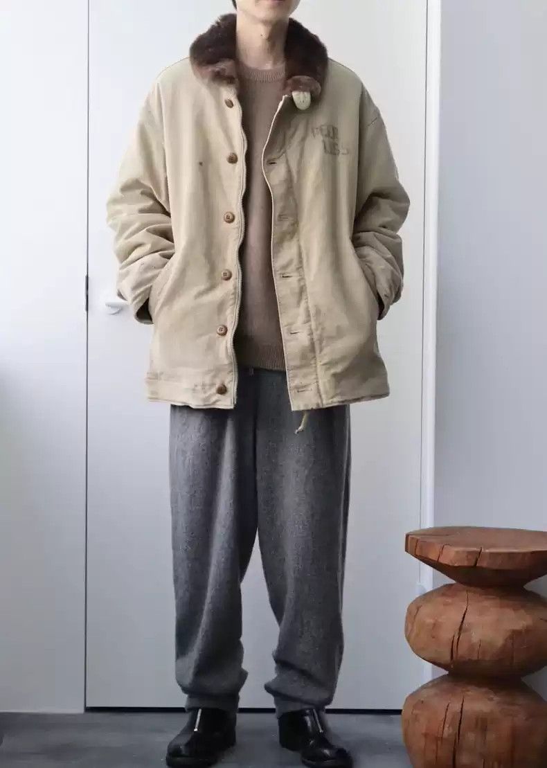Visvim 21aw Chief Deckhand Coat N1 ink to make old cotton coat jacket