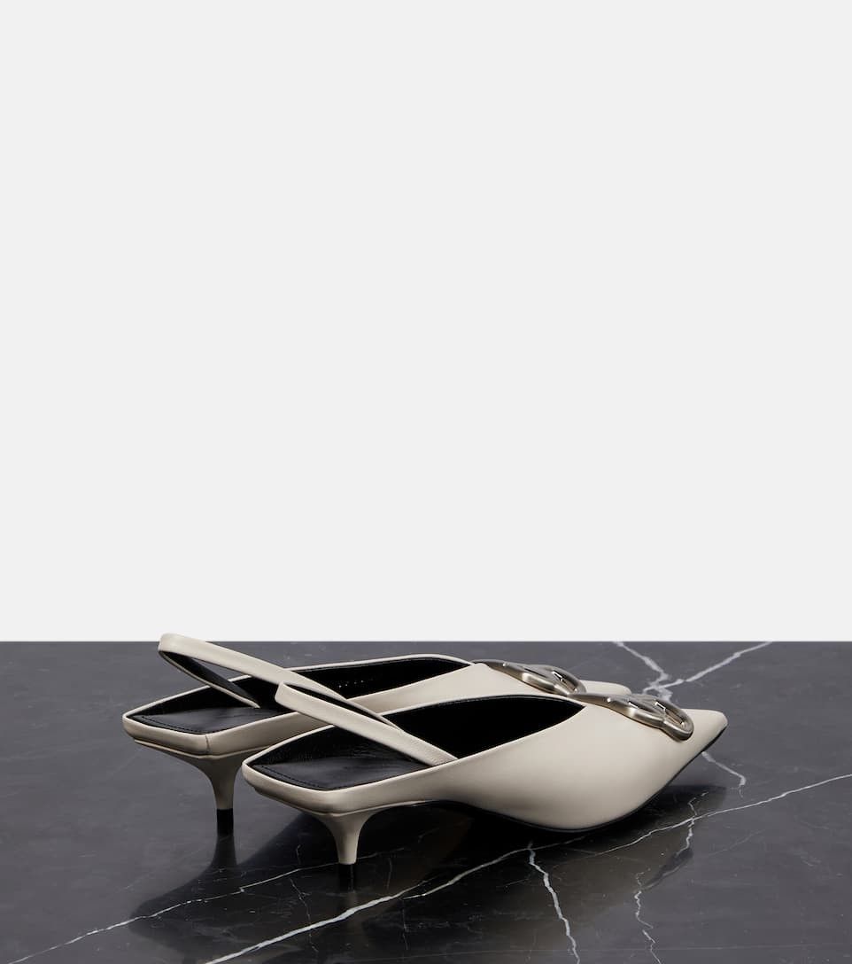 Balenciaga Square Knife BB slingback pumps Size US 11 / IT 41 - 2 Thumbnail