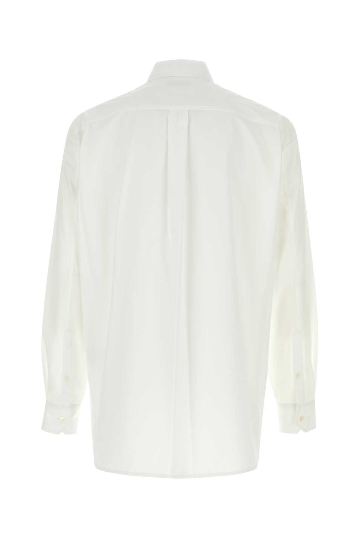 Valentino White Poplin Shirt Size US M / EU 48-50 / 2 - 2 Thumbnail