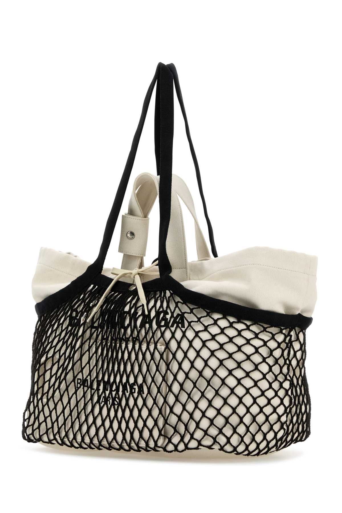 Balenciaga Two-Tone Canvas And Mesh Medium 24/7 Shopping Bag Size ONE SIZE - 2 Thumbnail