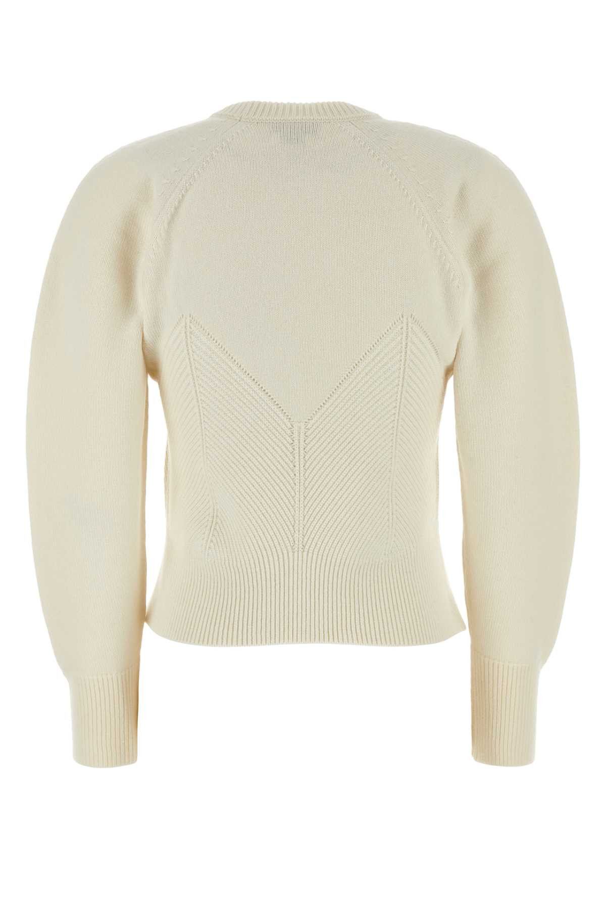 Alexander McQueen Ivory Wool Blend Sweater Size S / US 4 / IT 40 - 2 Thumbnail
