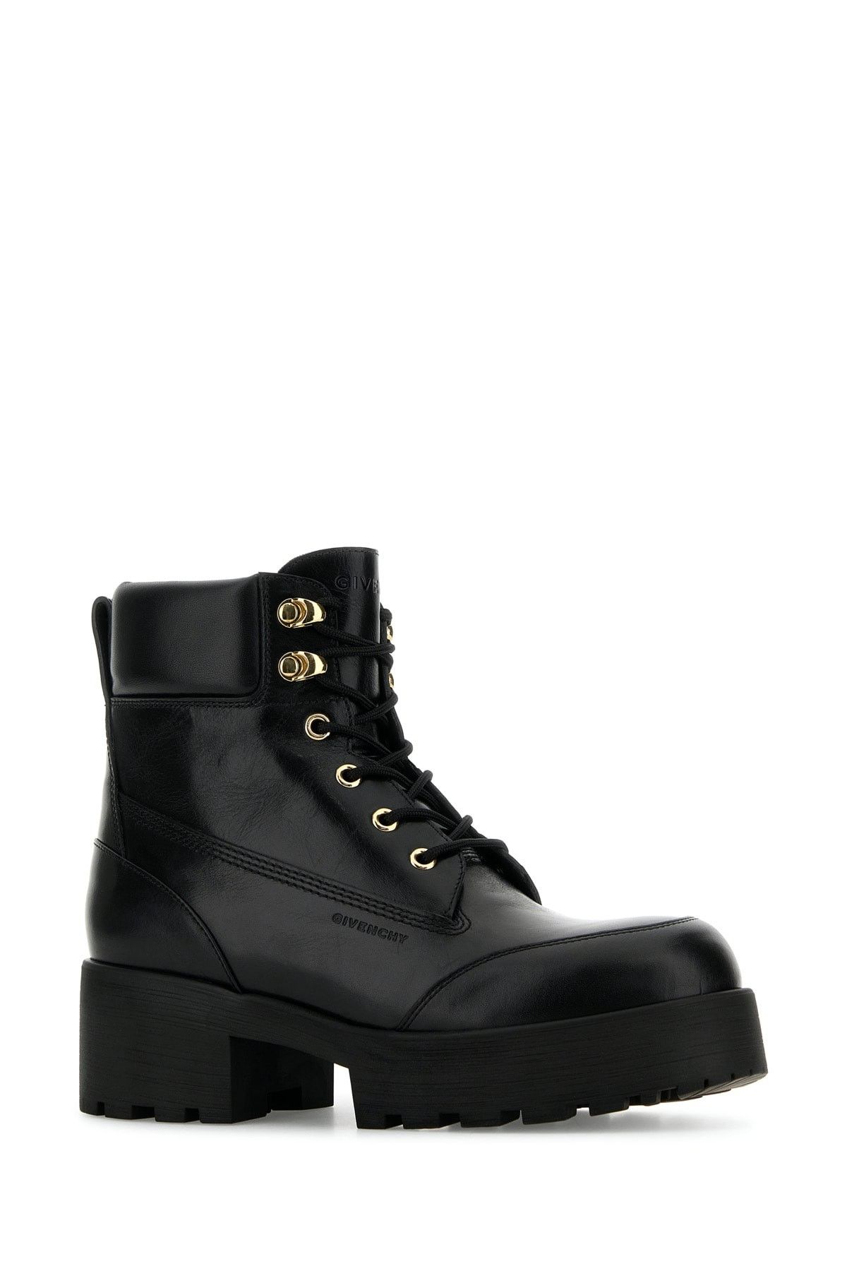 Givenchy Black Leather Trekker Ankle Boots Size US 6 / IT 36 - 2 Thumbnail