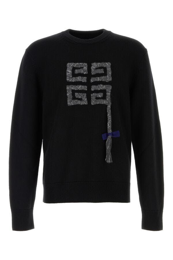 Givenchy Black Wool Sweater Size US S / EU 44-46 / 1 - 3 Thumbnail