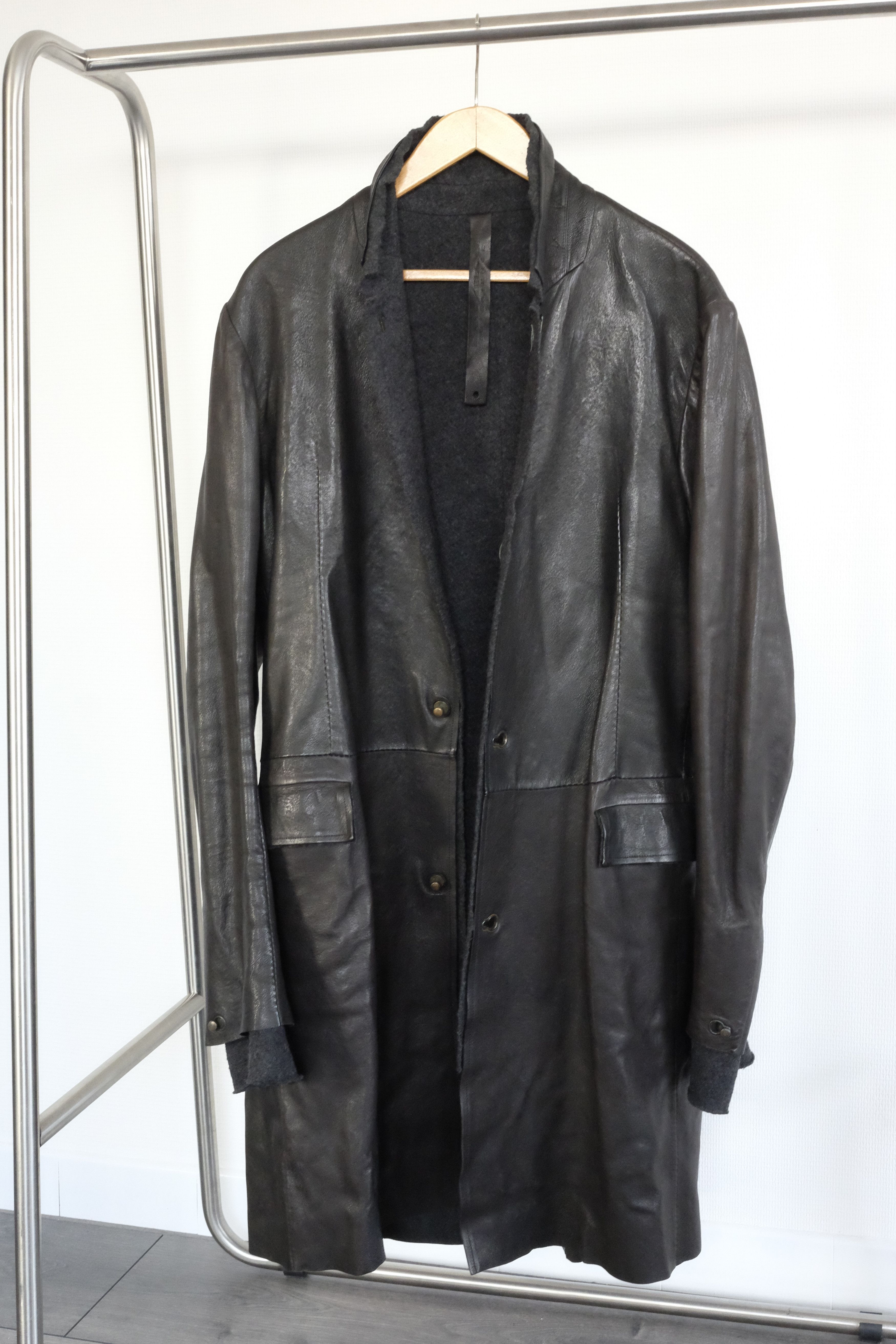 Isaac Sellam Experience Black Coat - Lambskin Leather | Grailed