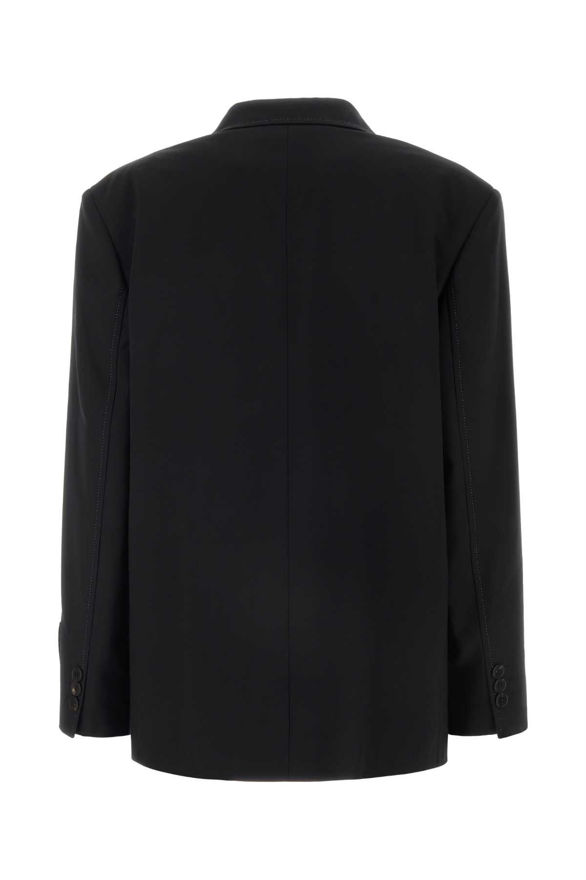 Marni Black Polyester Stretch Blazer Size S / US 4 / IT 40 - 2 Thumbnail